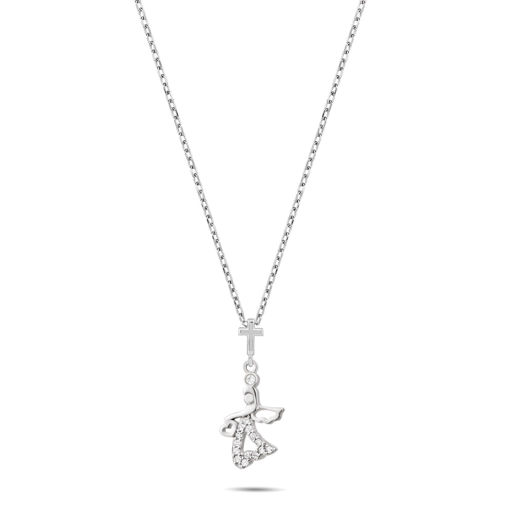 Dancing Angel with CZ Accents