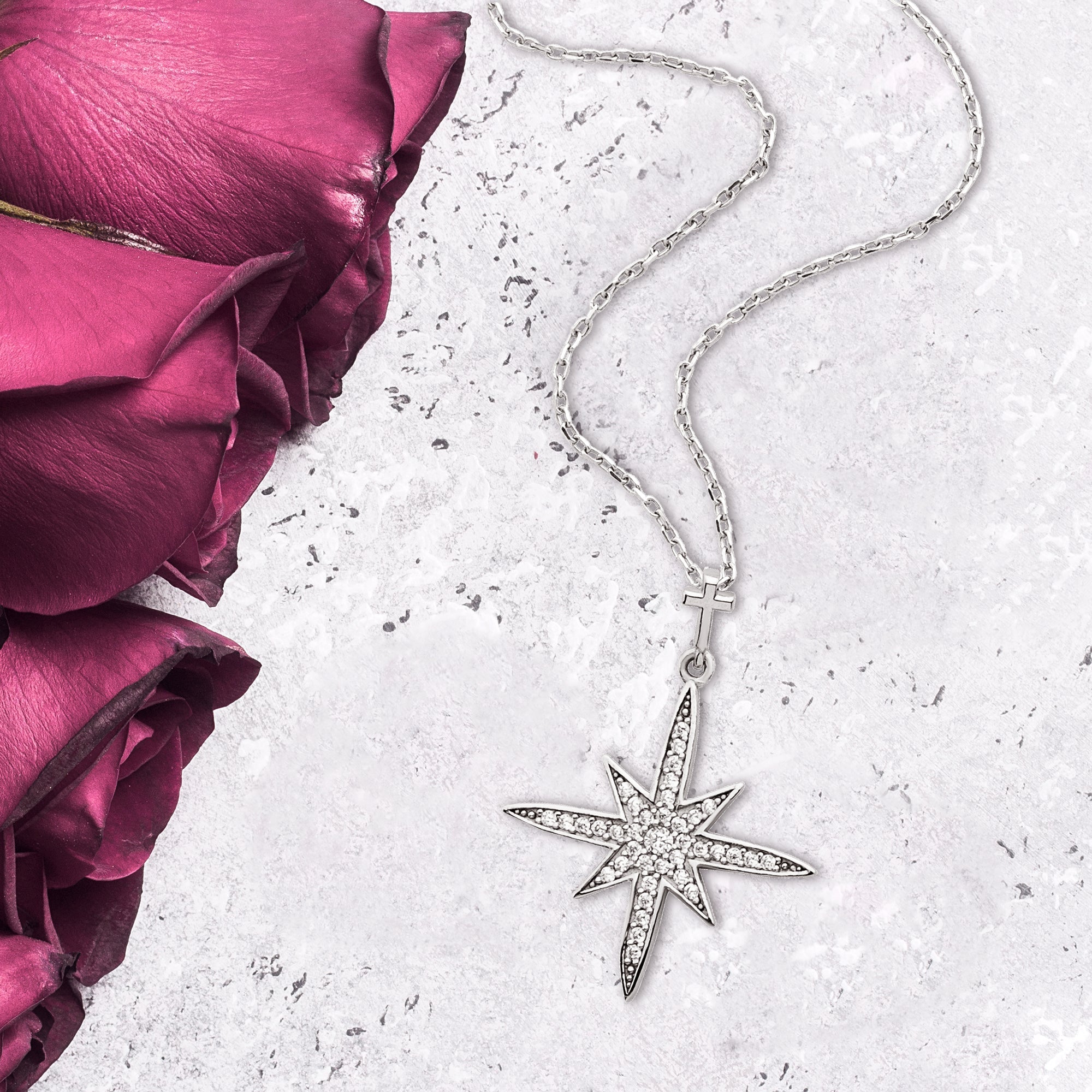 Bethlehem Star with CZ Accents