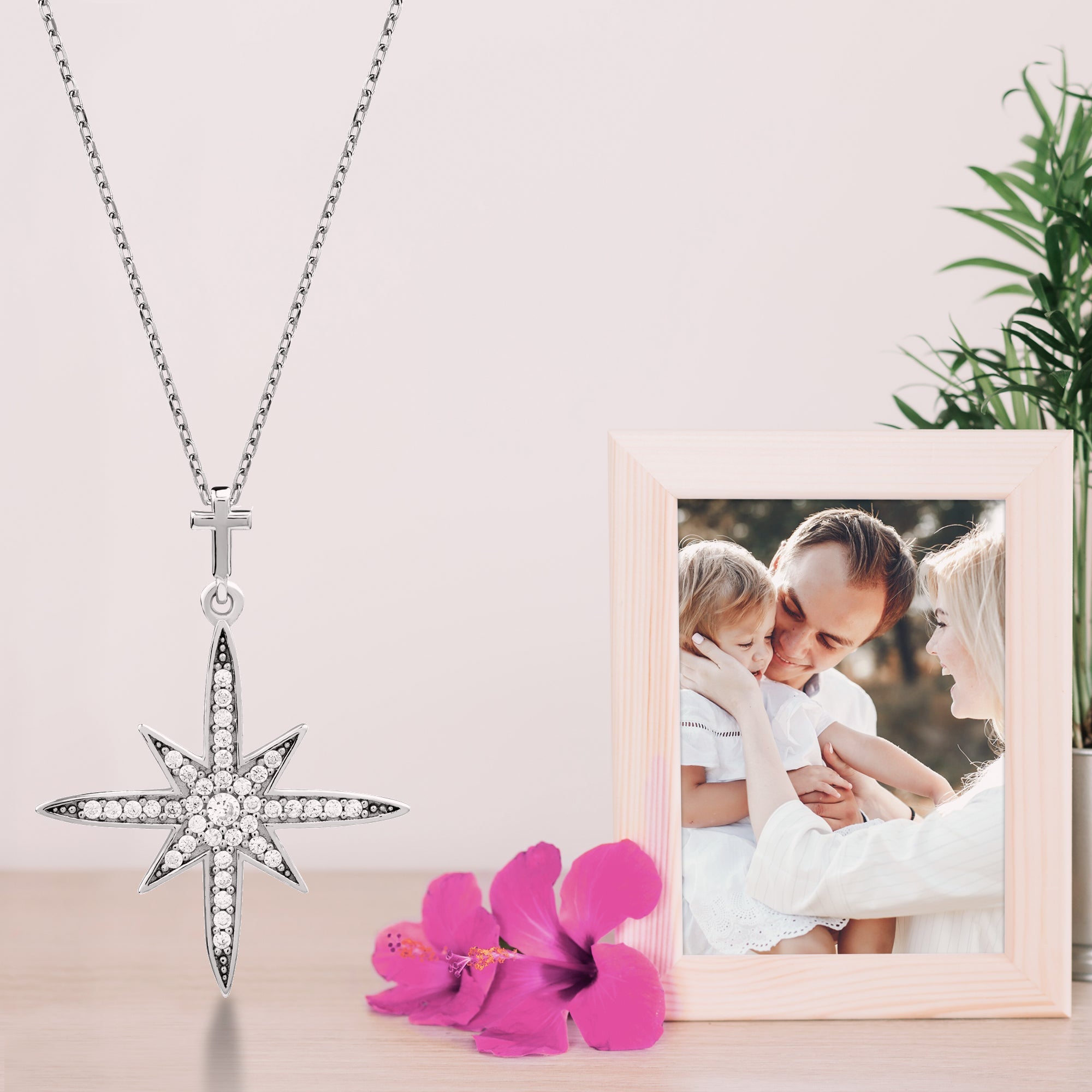 Bethlehem Star with CZ Accents