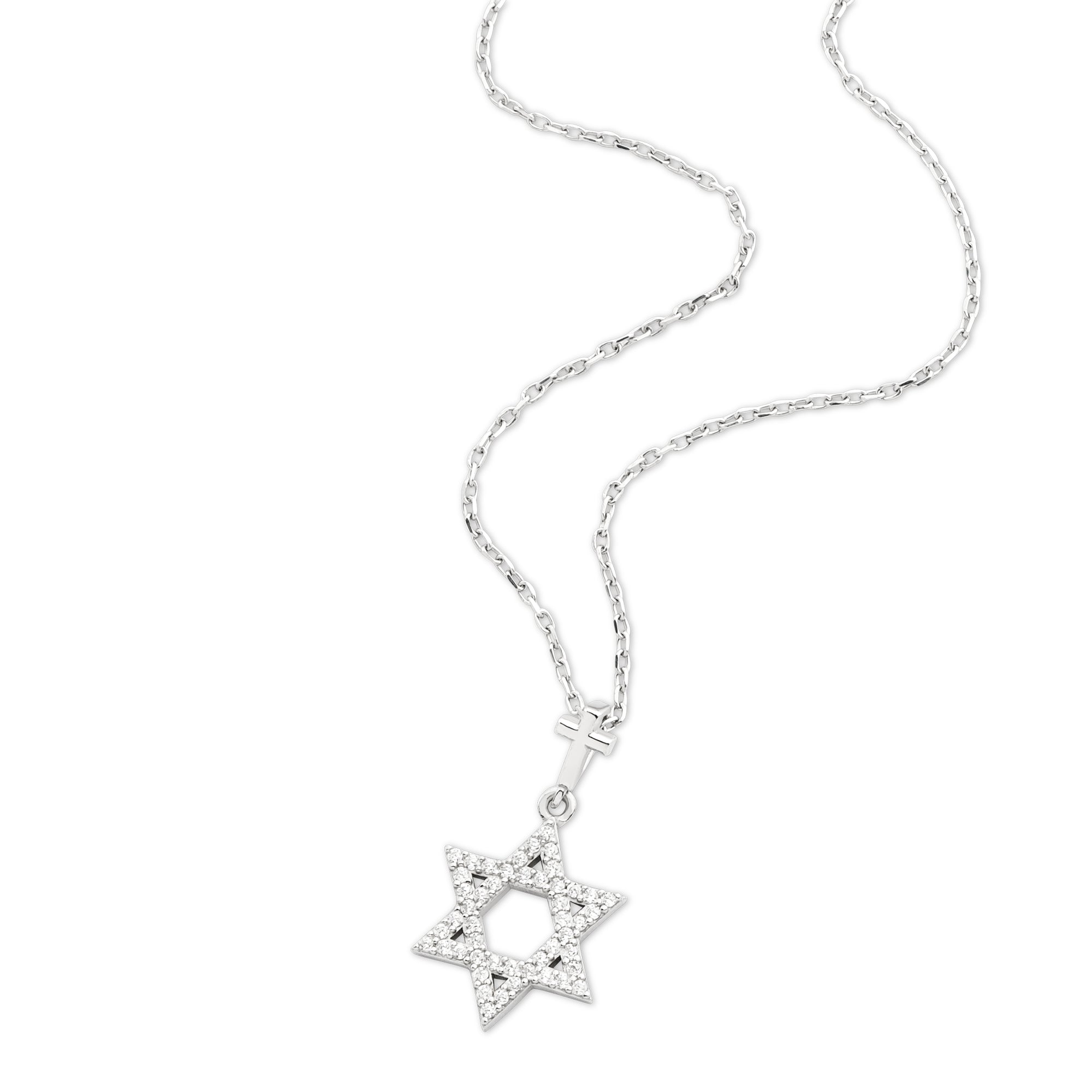 Star of David Branch with CZ Accents