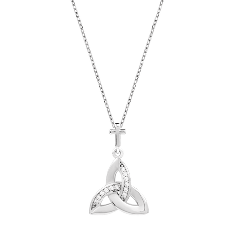Trinity Symbol  with CZ Accents