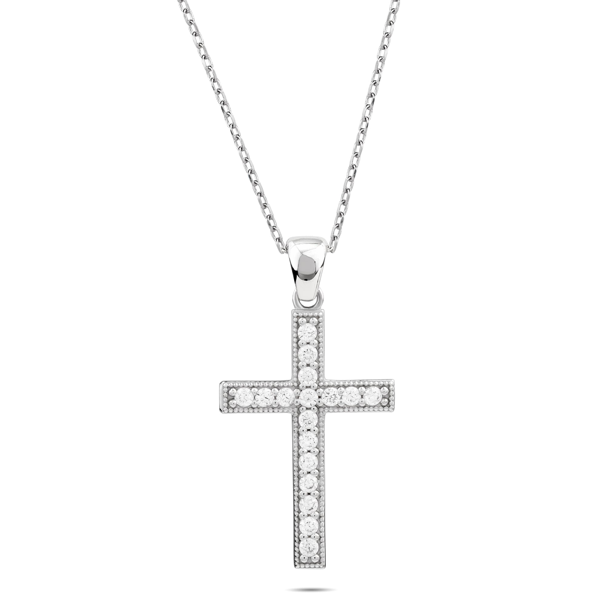 Cross with CZ Accents