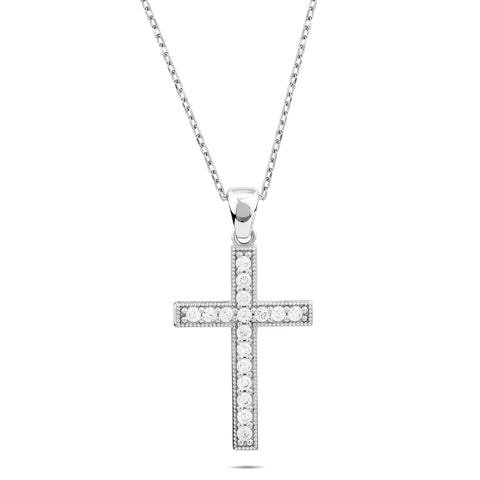 Cross with CZ Accents