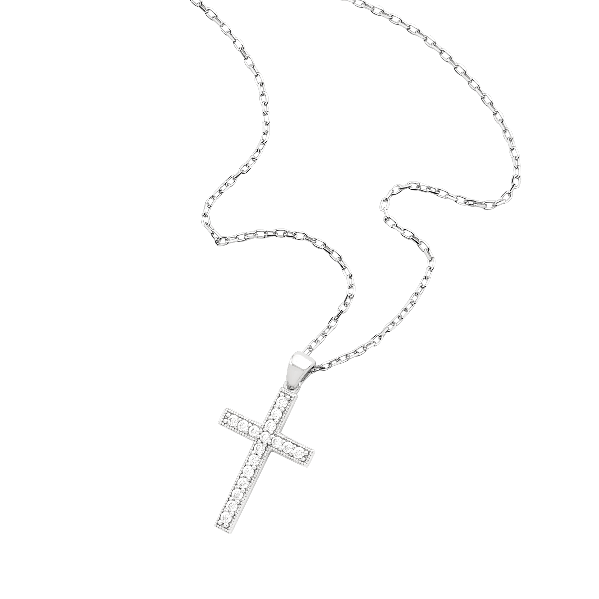 Cross with CZ Accents