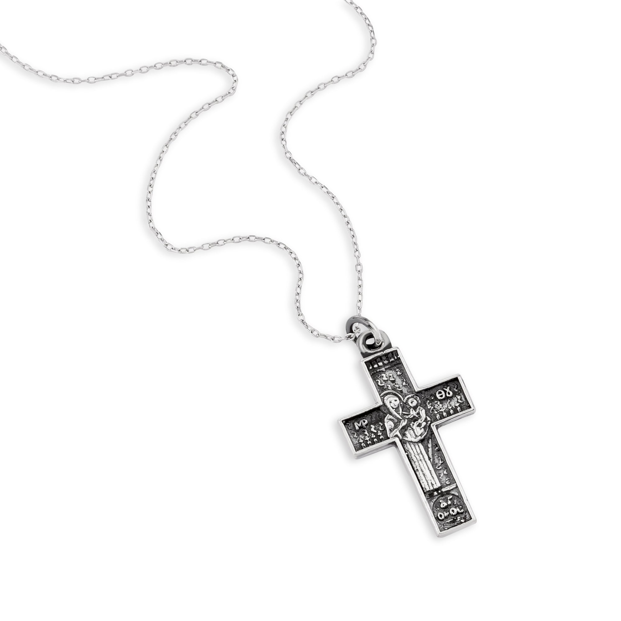 Mount Athos Sterling Silver Cross Pendant