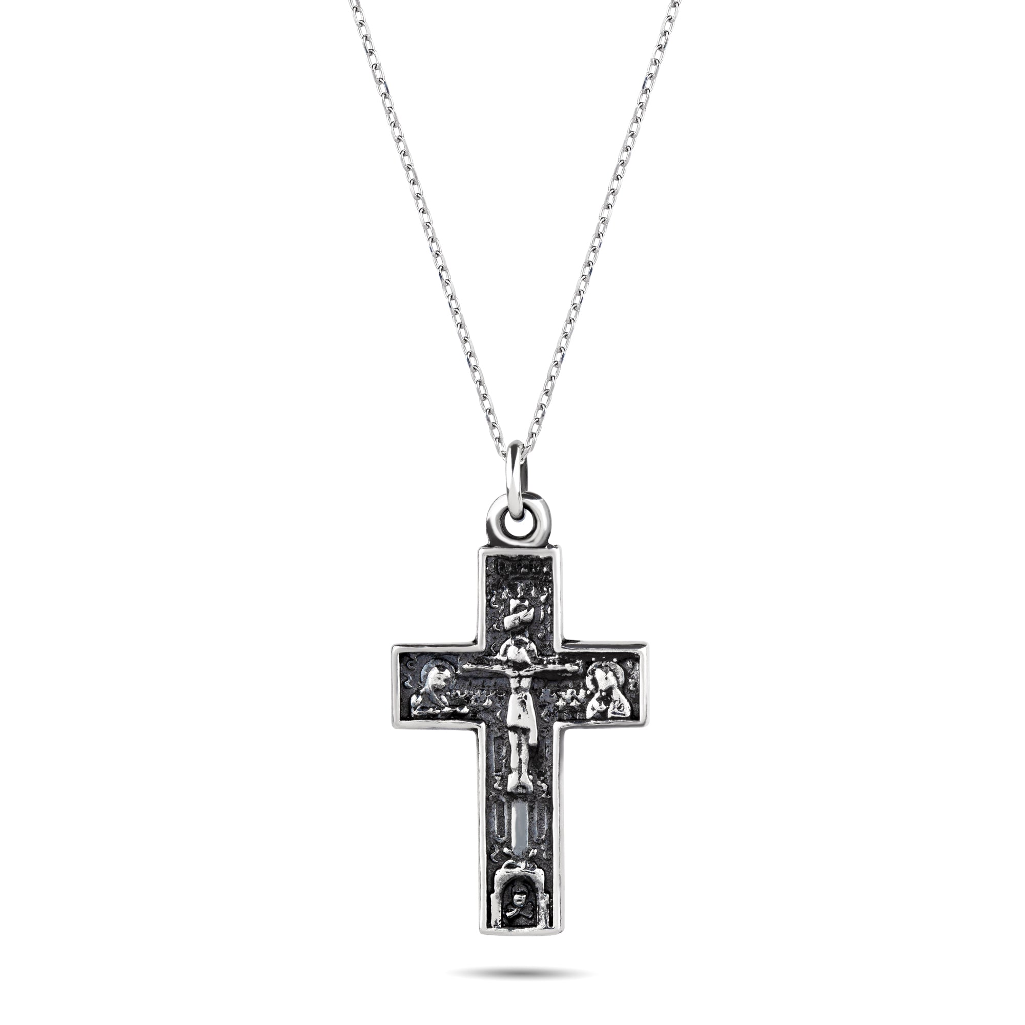 Mount Athos Sterling Silver Cross Pendant