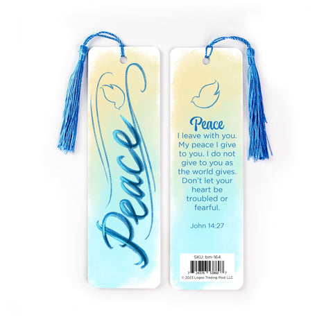 Peace Tasseled Bookmark – John 14:27