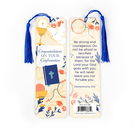 Confirmation Tasseled Bookmark – Deuteronomy 31:6