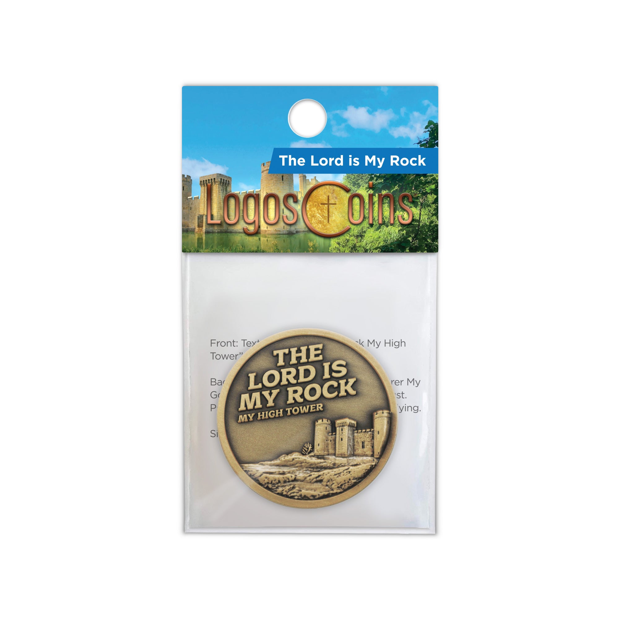 The Lord is My Rock – Psalm 18:2 Challenge Coin