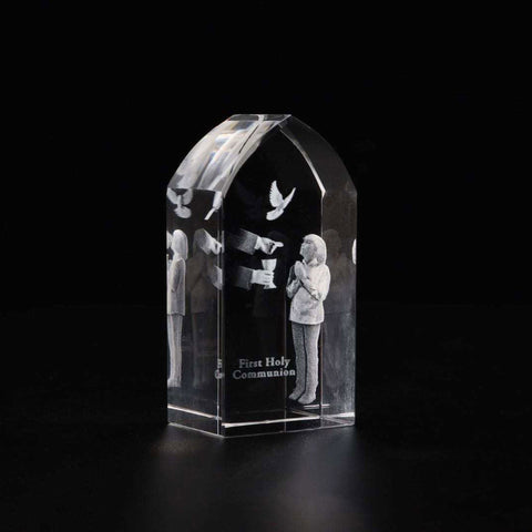 3D Art Crystal, First Holy Communion – Boy