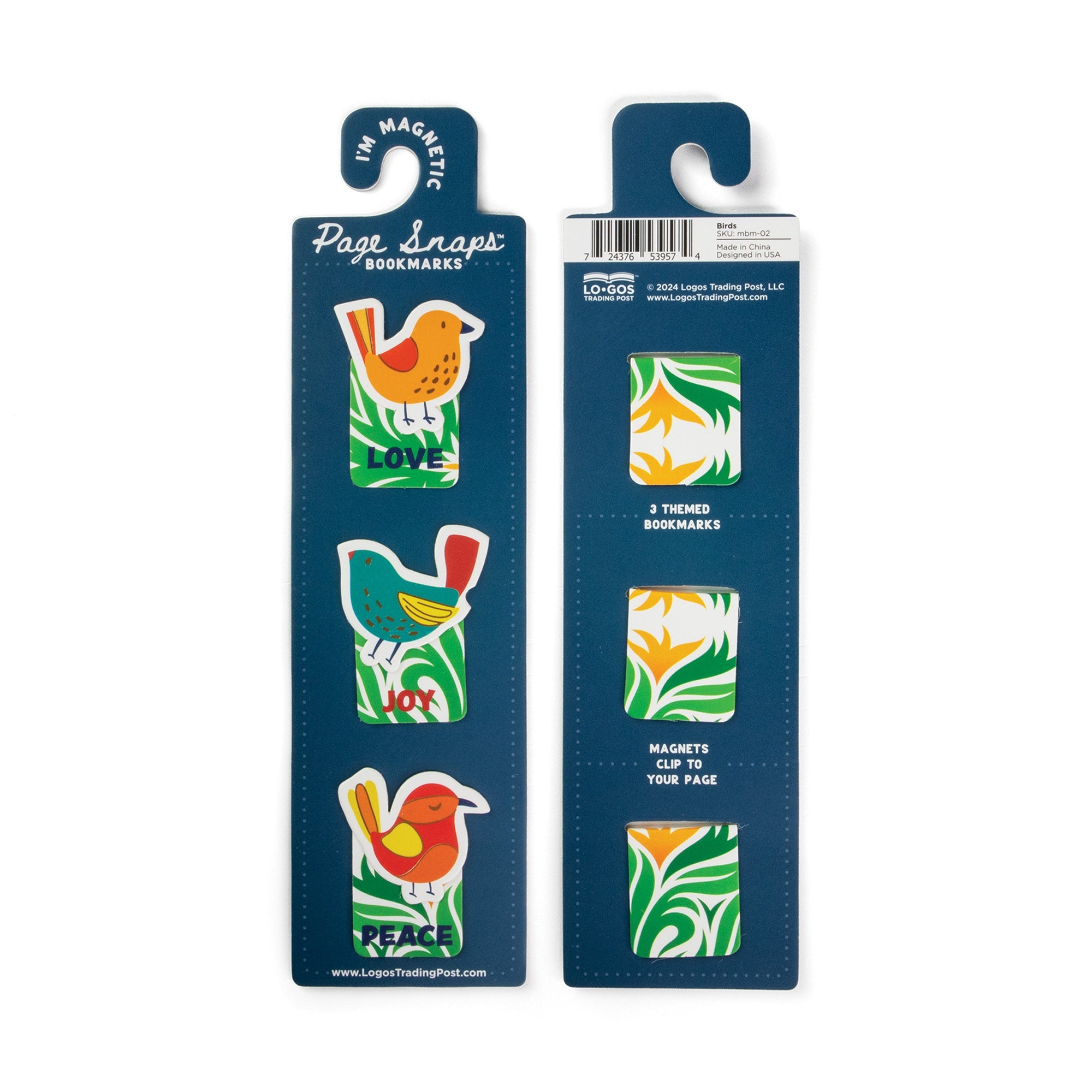 Page Snaps Magnetic Bookmark – Birds