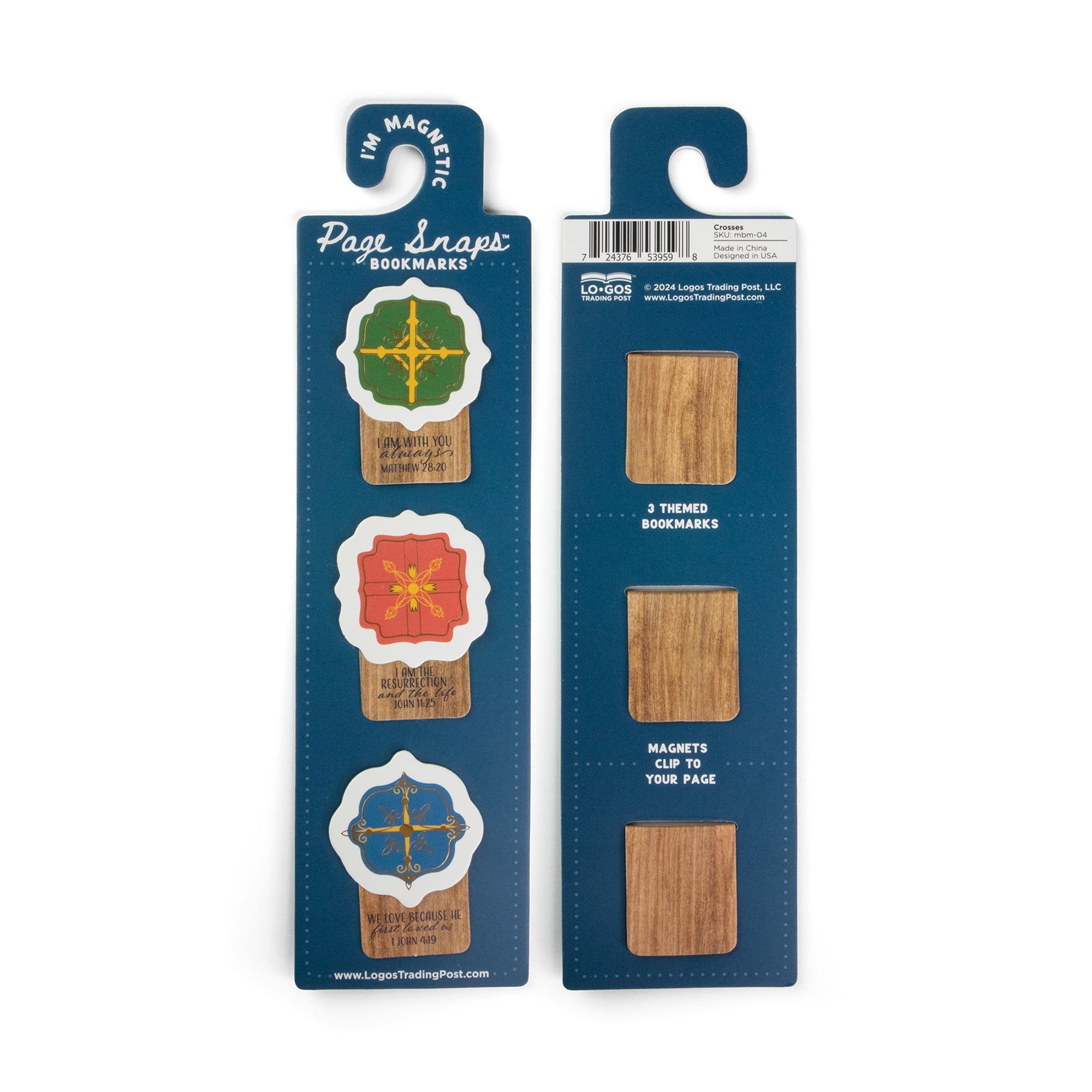 Page Snaps Magnetic Bookmark – Crosses