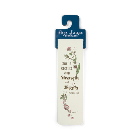 Page Snaps Long Magnetic Bookmark – Virtuous Woman, Proverbs 31:25