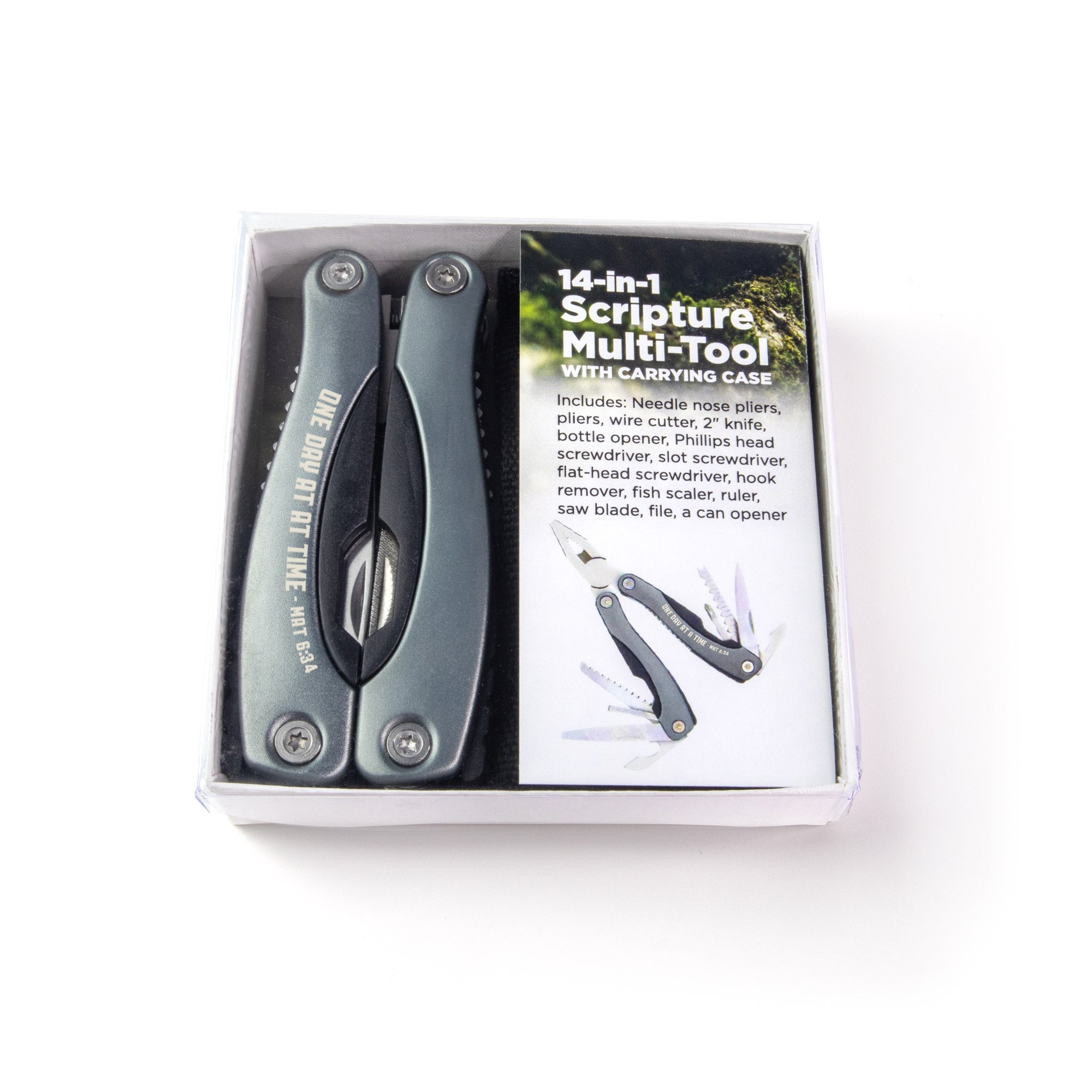 14-in-1 Scripture Multi-Tools - One Day at a Time: Mat. 6:34