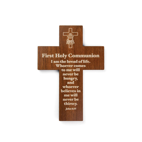 First Holy Communion Laser Engraved MDF Cross Wall Cross