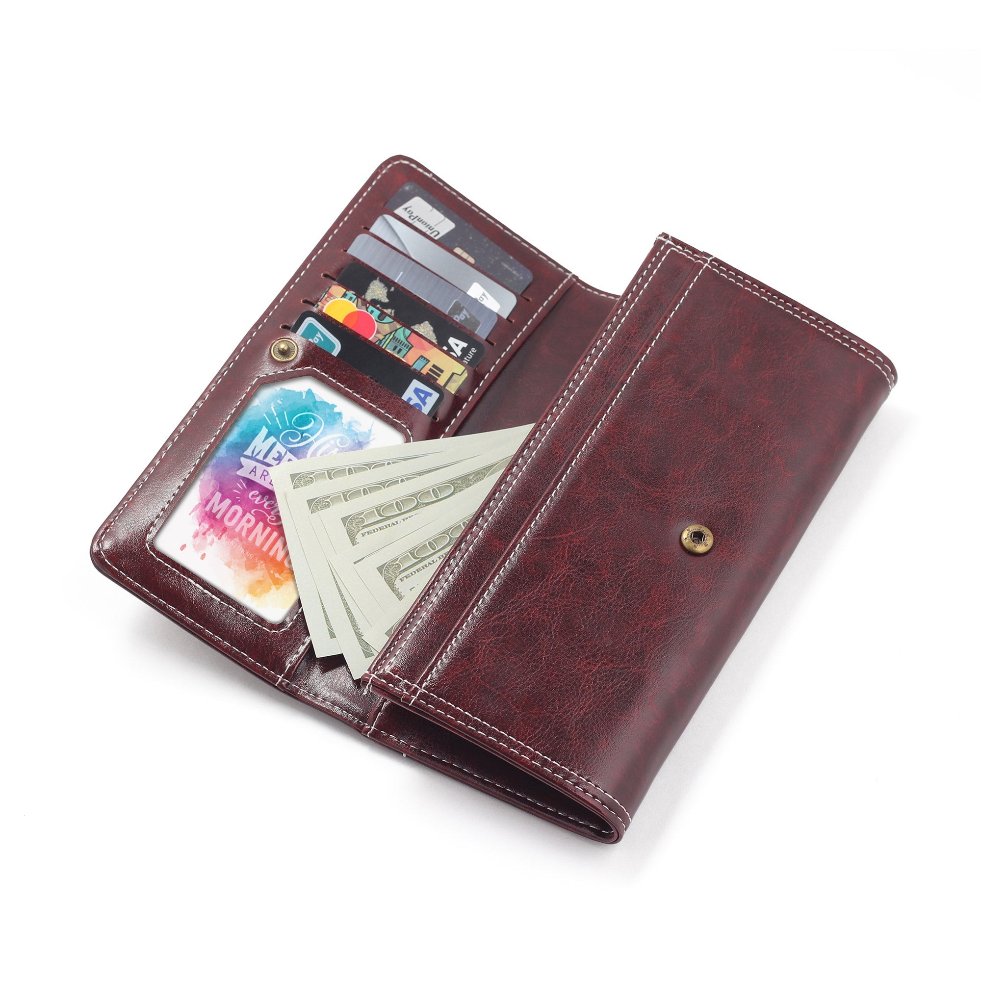 Cross Clutch Wallet – Red