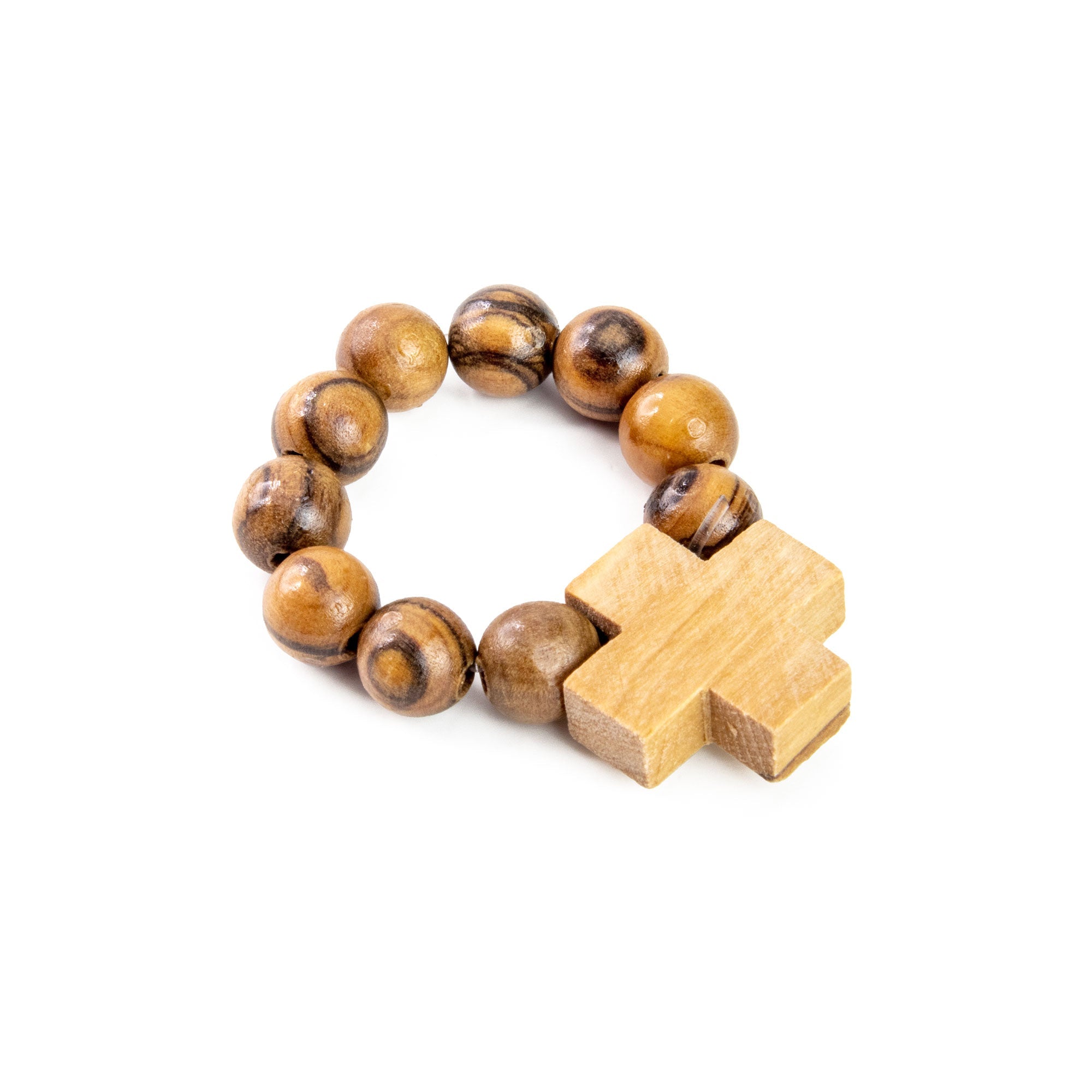 Holy Land Olive Wood Finger Rosary