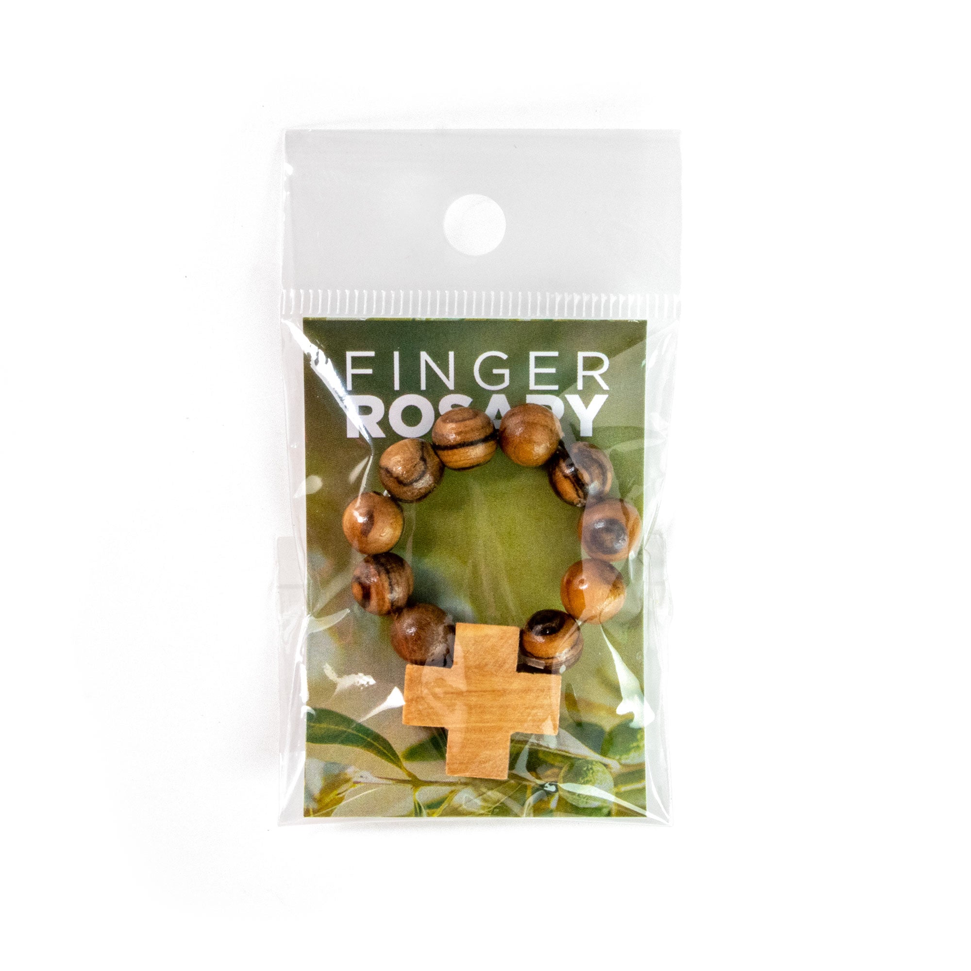 Holy Land Olive Wood Finger Rosary