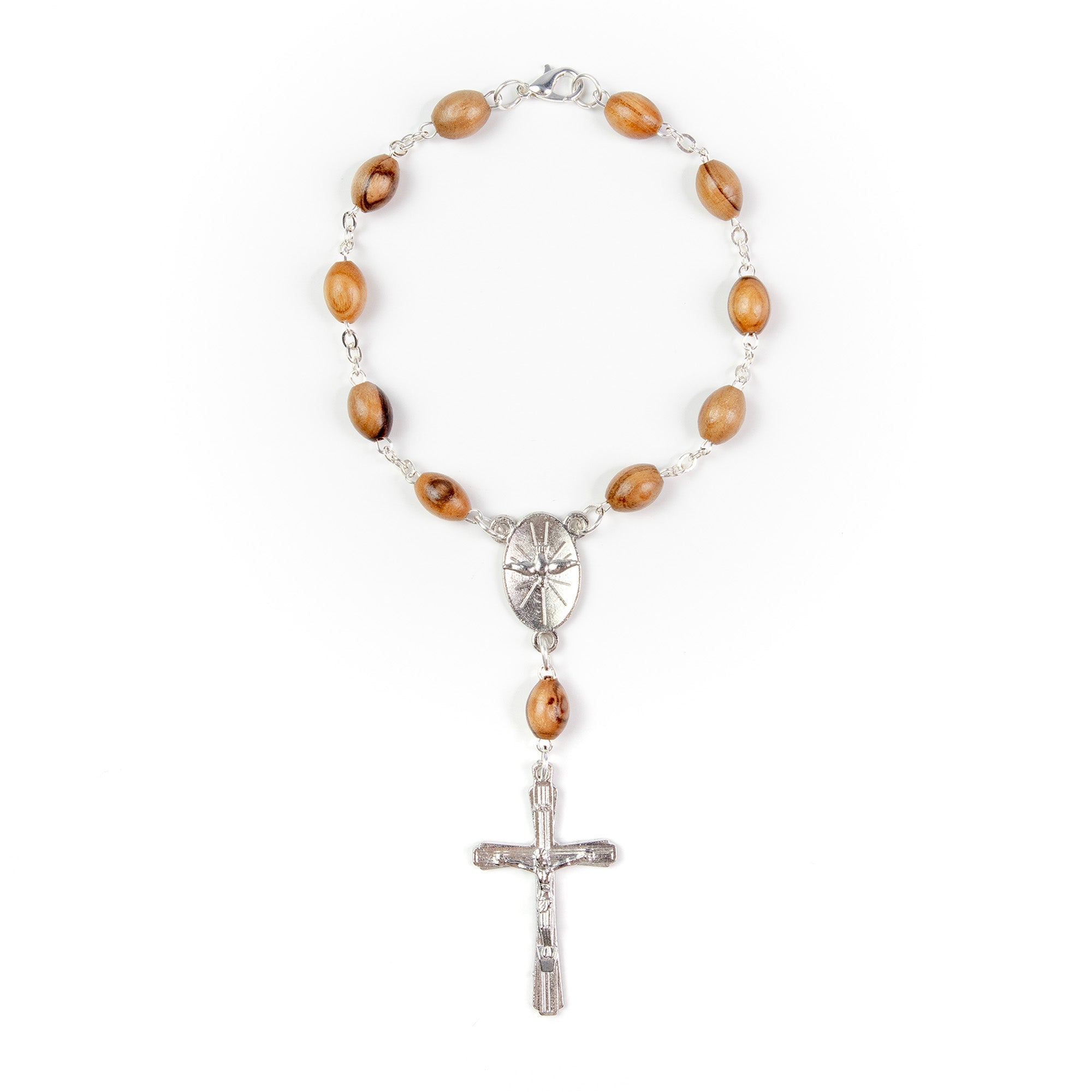 Confirmation, Holy Land Olive Wood Pocket Auto Rosary, Made in Bethlehem