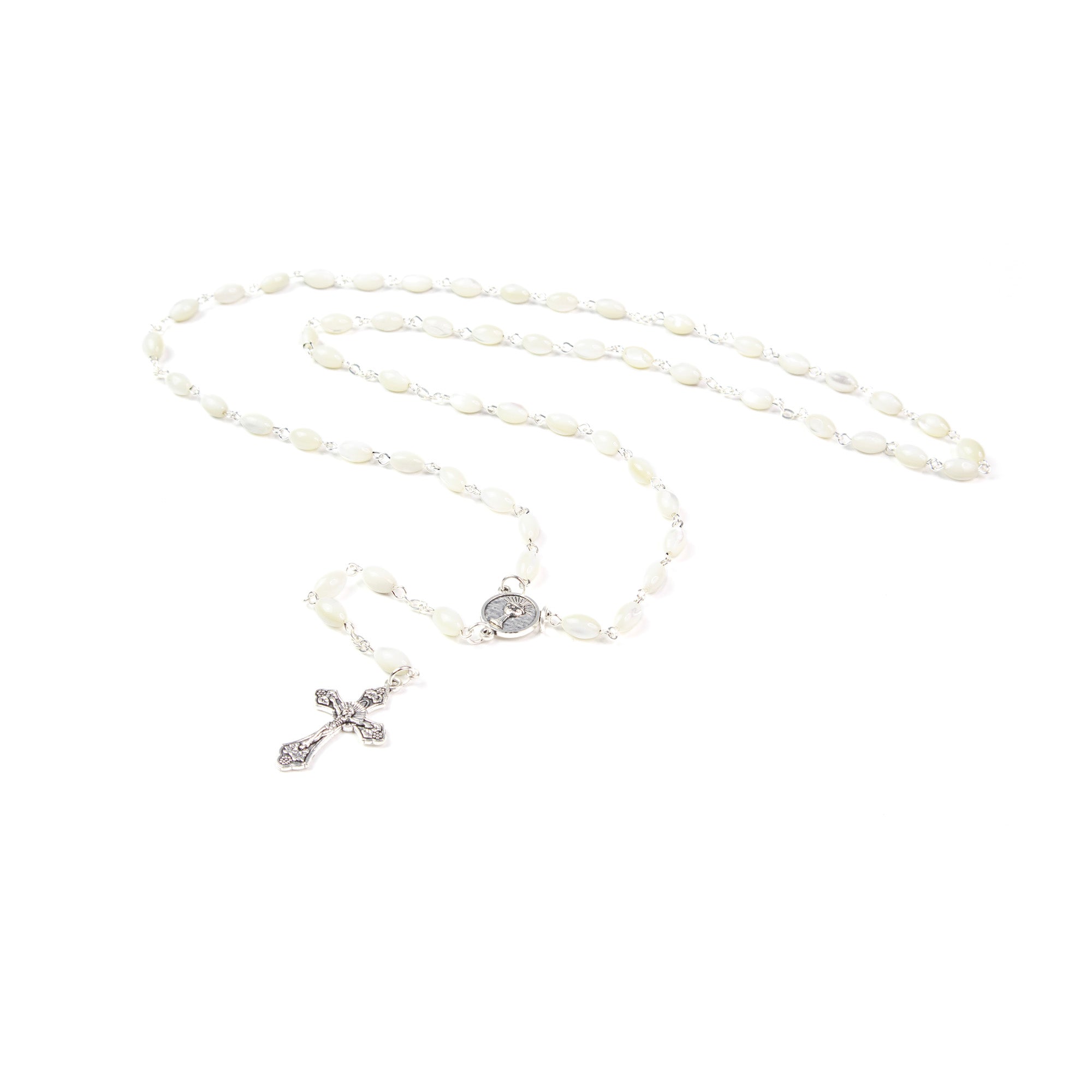 Mother of Pearl Catholic Rosary, First Communion