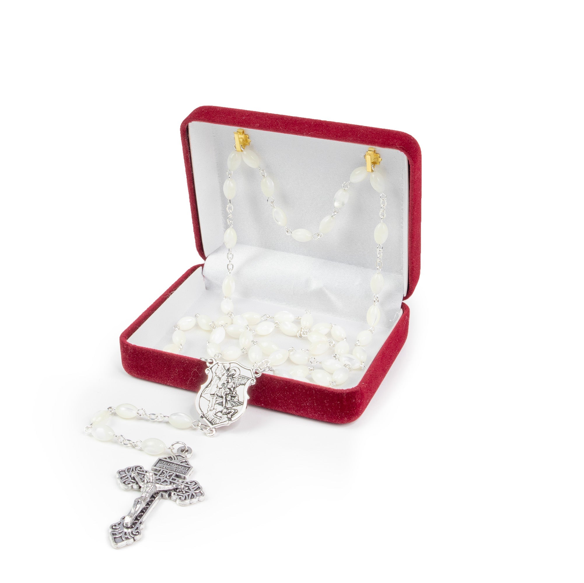 Mother of Pearl Catholic Rosary, Saint Michael