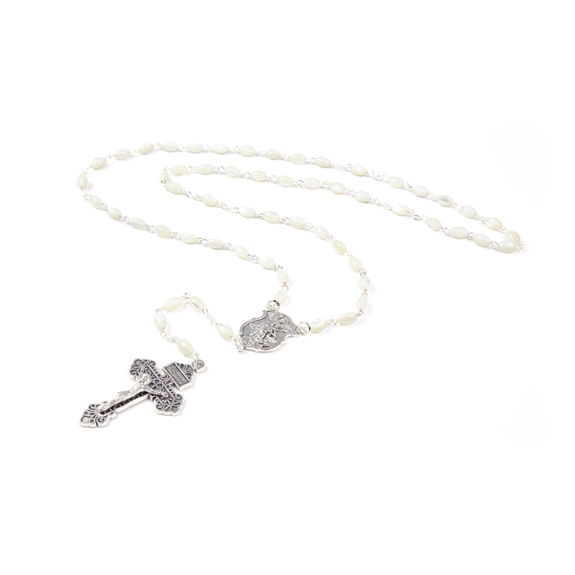 Mother of Pearl Catholic Rosary, Saint Michael
