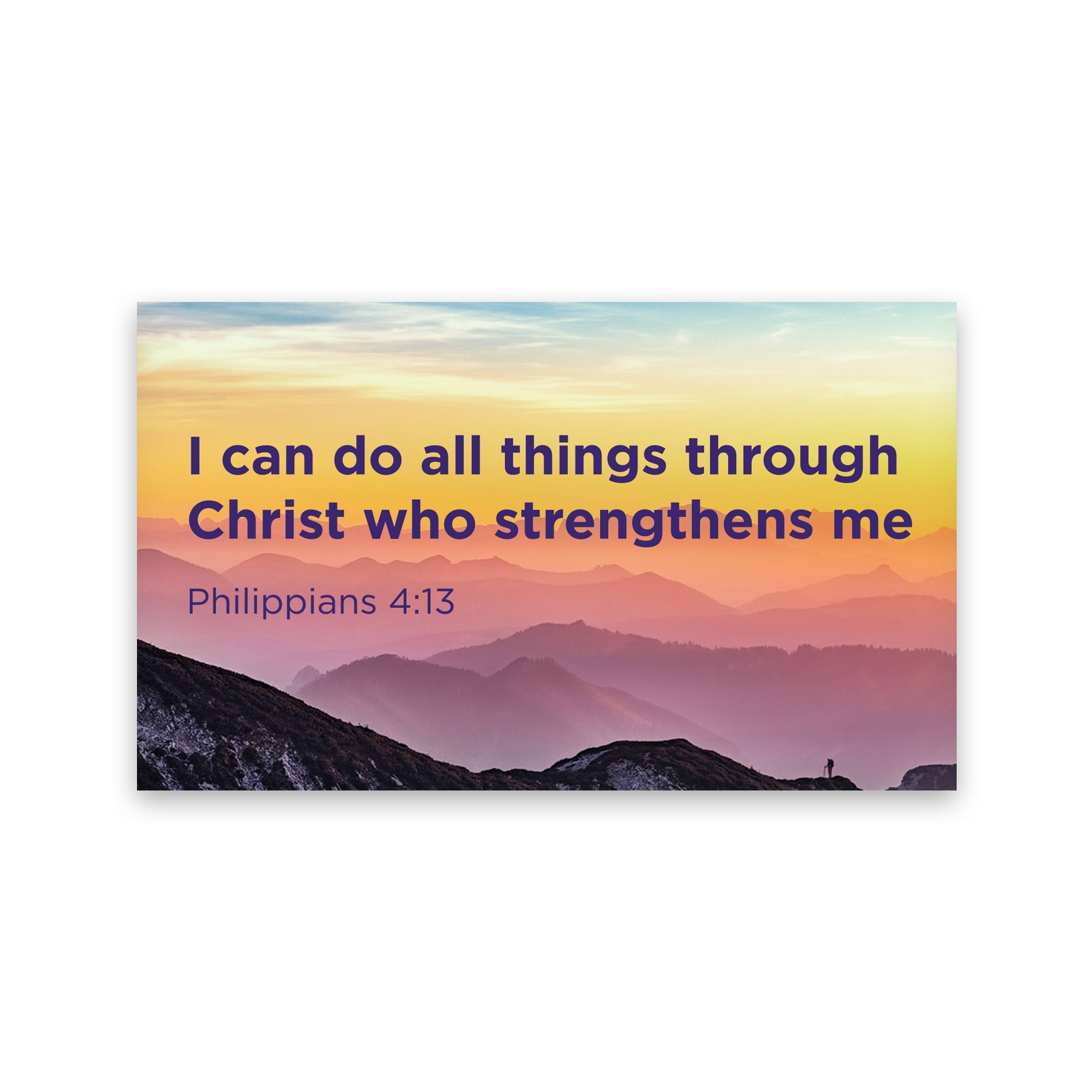 I can do all things through Christ, Philippians 4:13, Pass Along Scripture Cards, Pack of 25