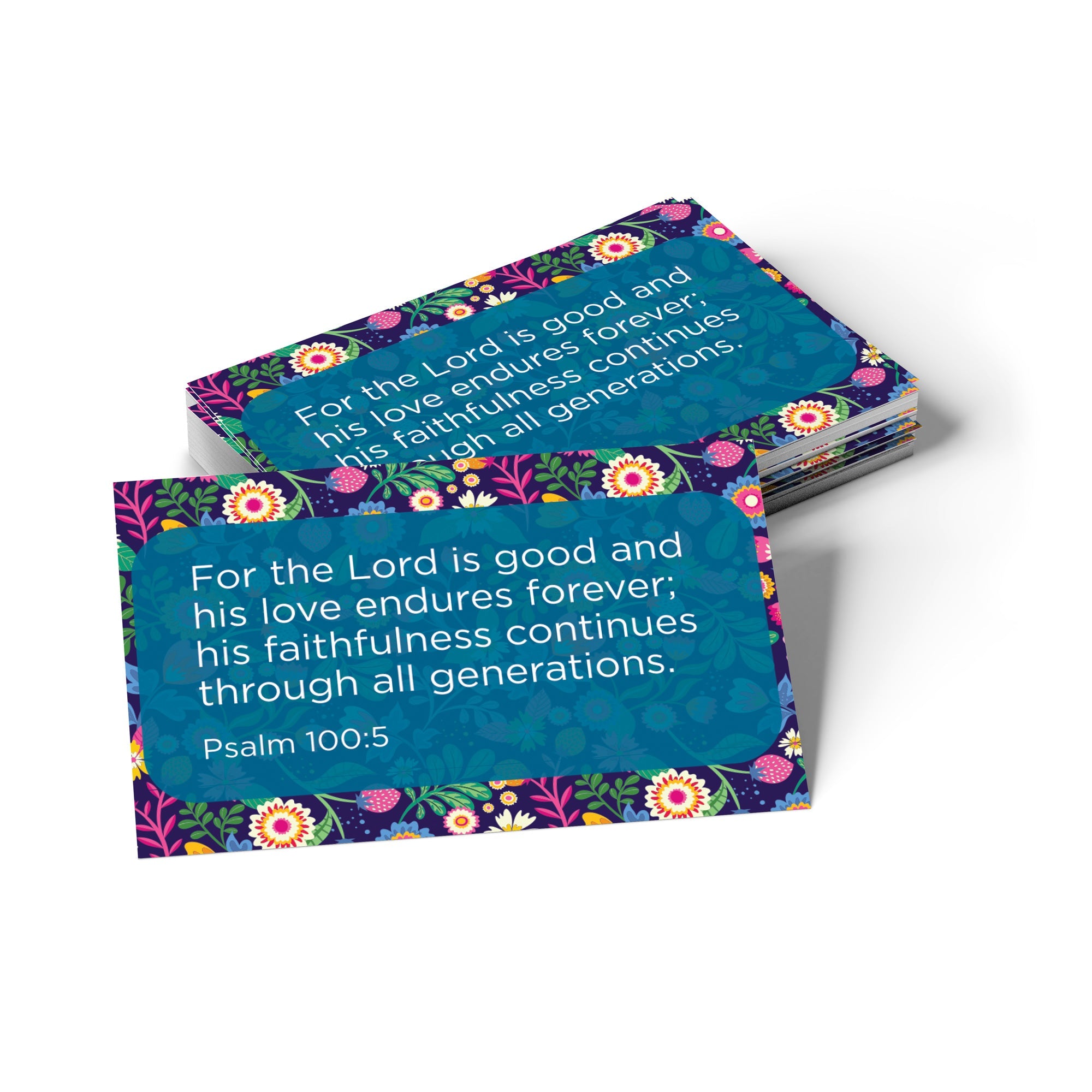 For the Lord is good, Psalm 100:5, Pass Along Scripture Cards, Pack of 25