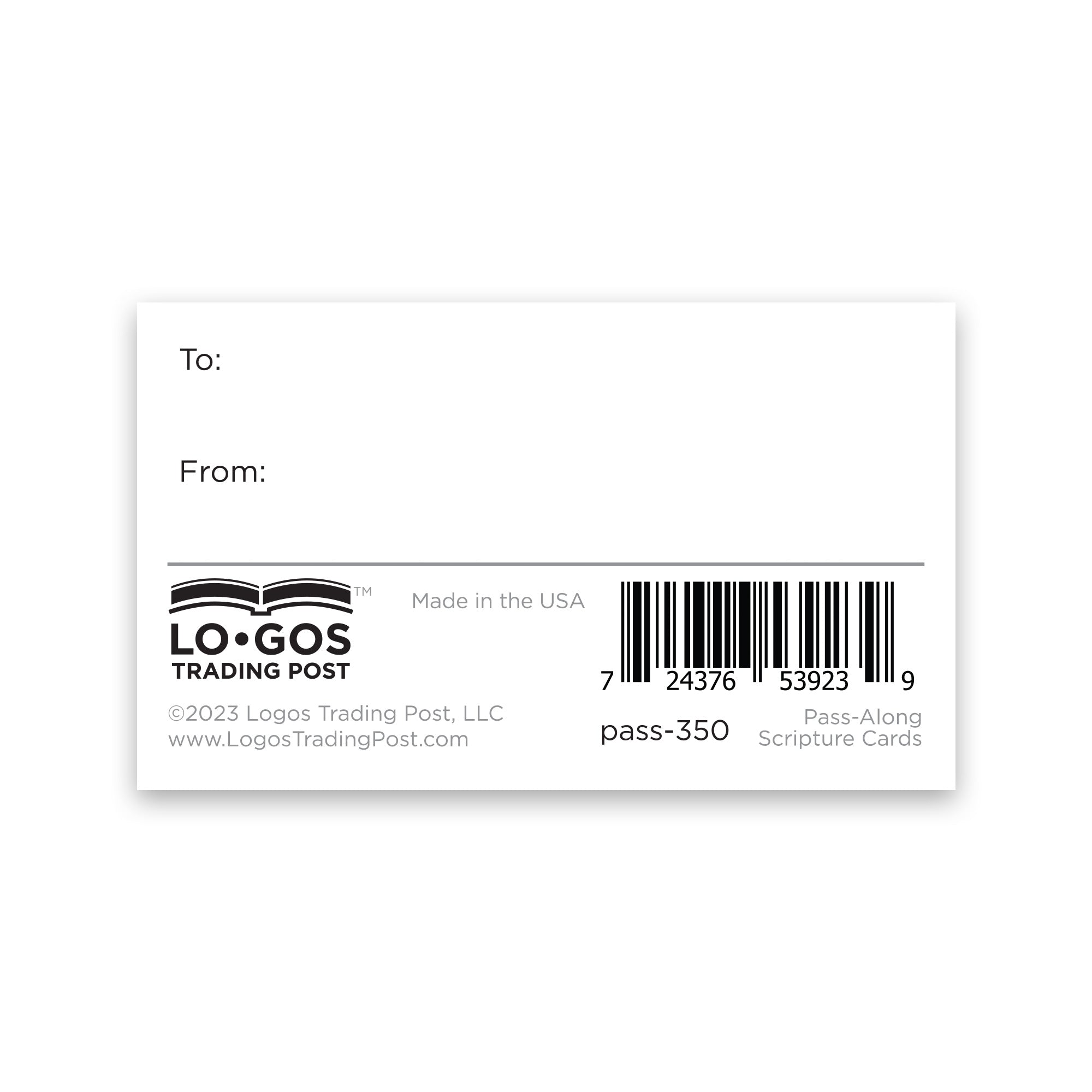 You, Lord, are God!, 1 Chronicles 17:26, Pass Along Scripture Cards, Pack of 25