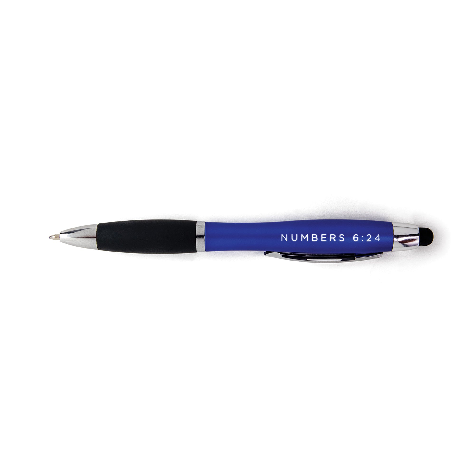 The Lord Bless You Illuminated Scripture Stylus Pen - Light Blue