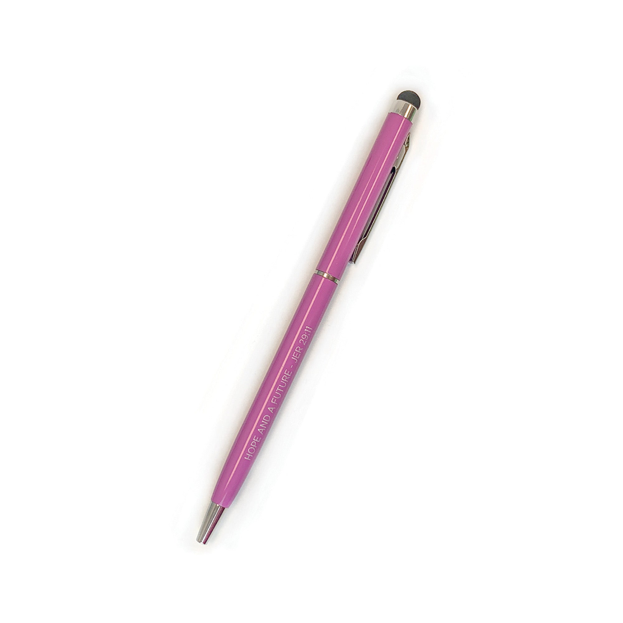 Hope and a Future Narrow Stylus Pen - Vintage Plum