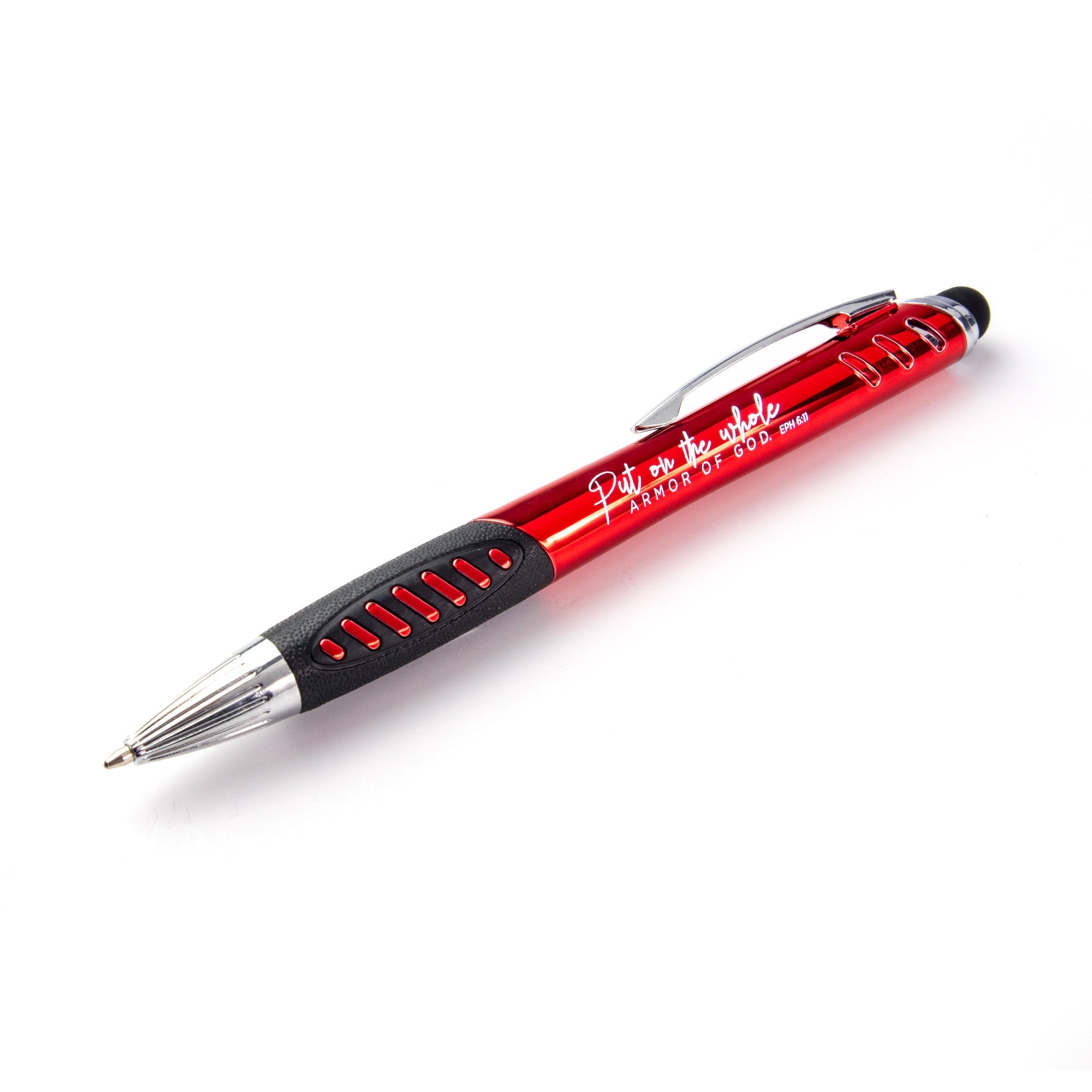 Armor of God Light Up Scripture Pens - Red