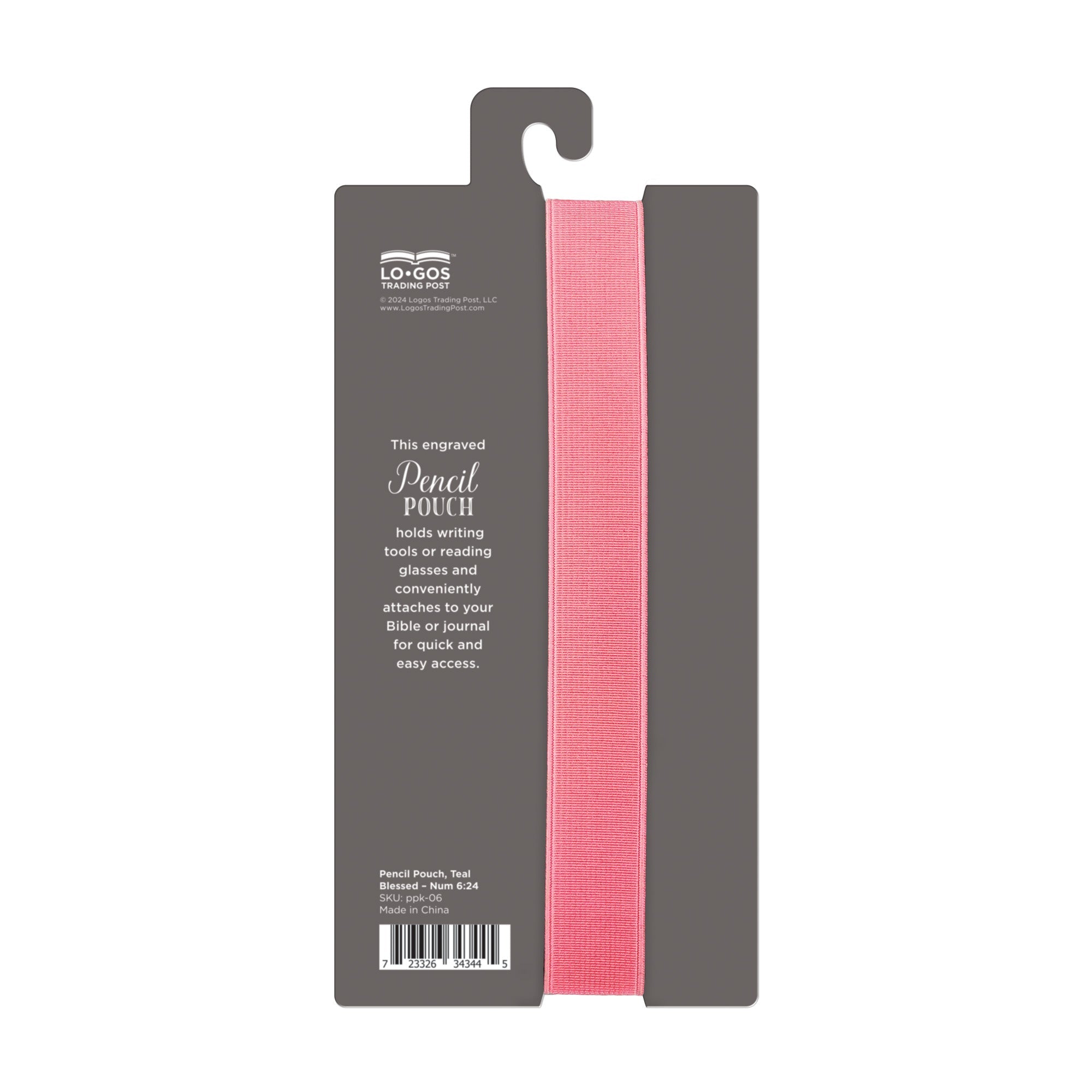 Pencil Pouch, Pink – Blessed, Num 6:24