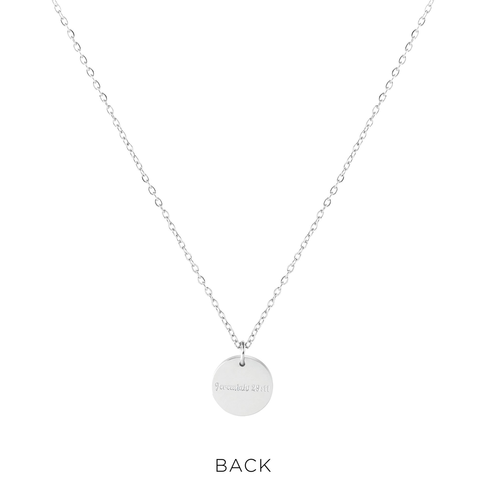 Hope Stainless Steel Medallion Pendant with Card