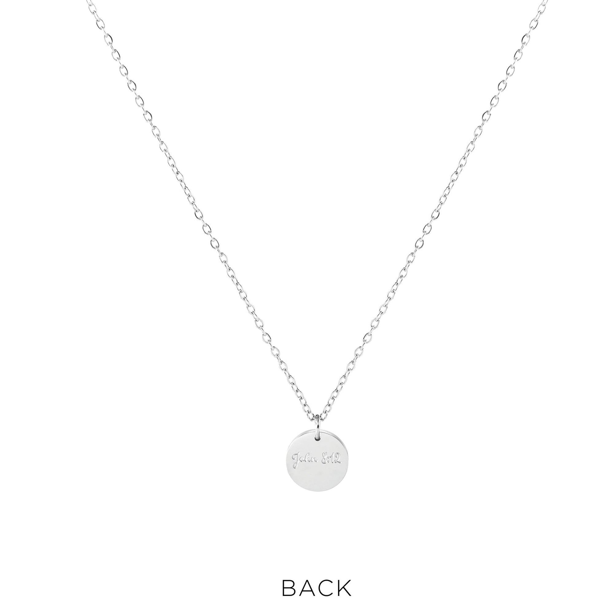 Jesus Stainless Steel Medallion Pendant with Card