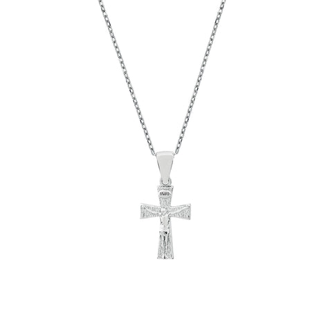 Small Crucifix Sterling Silver Pendant
