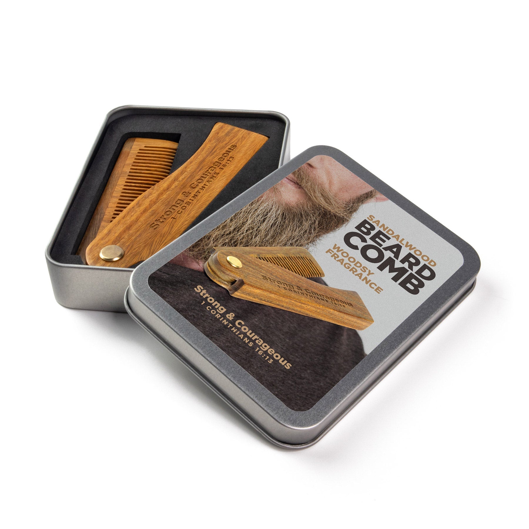 Strong & Courageous – Sandalwood Beard Comb