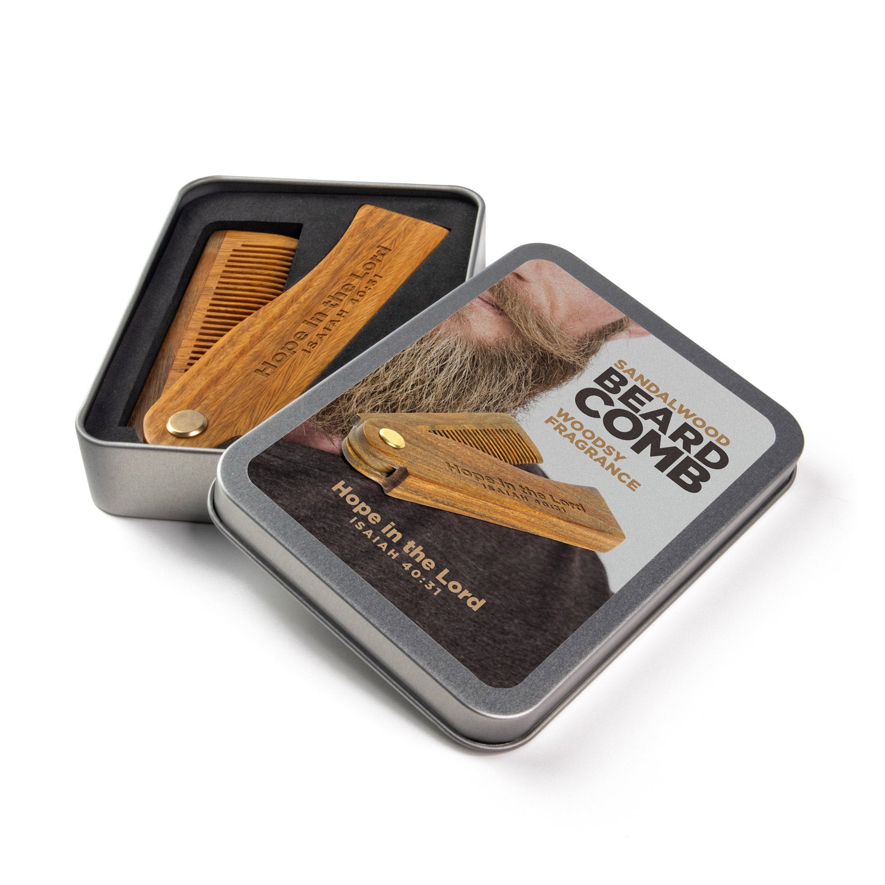 Hope in the Lord – Sandalwood Beard Comb