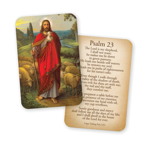 Wallet Scripture Card, Psalm 23 - Good Shepherd, Catholic