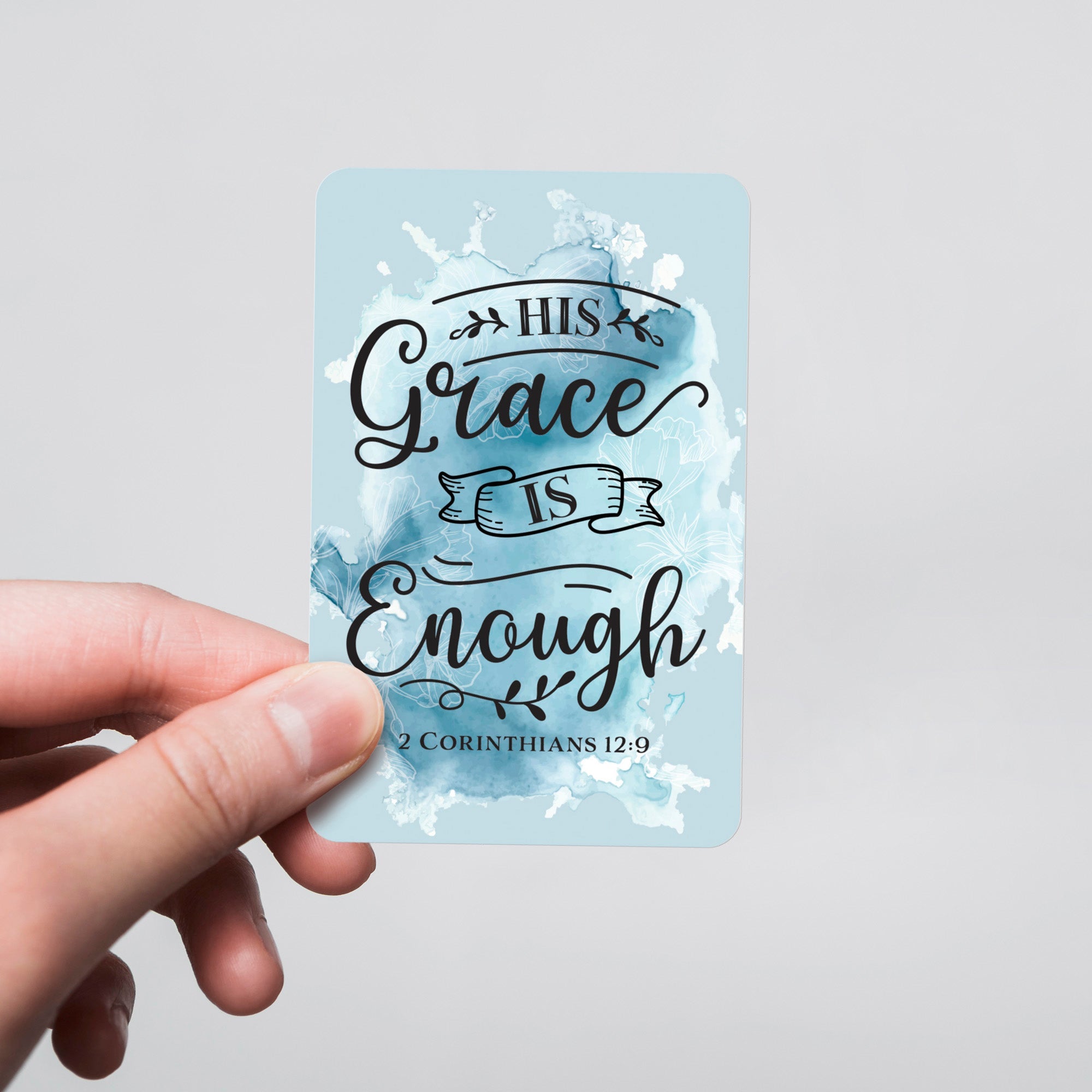 Wallet Scripture Card, Memorial – 2 Corinthians 12:9
