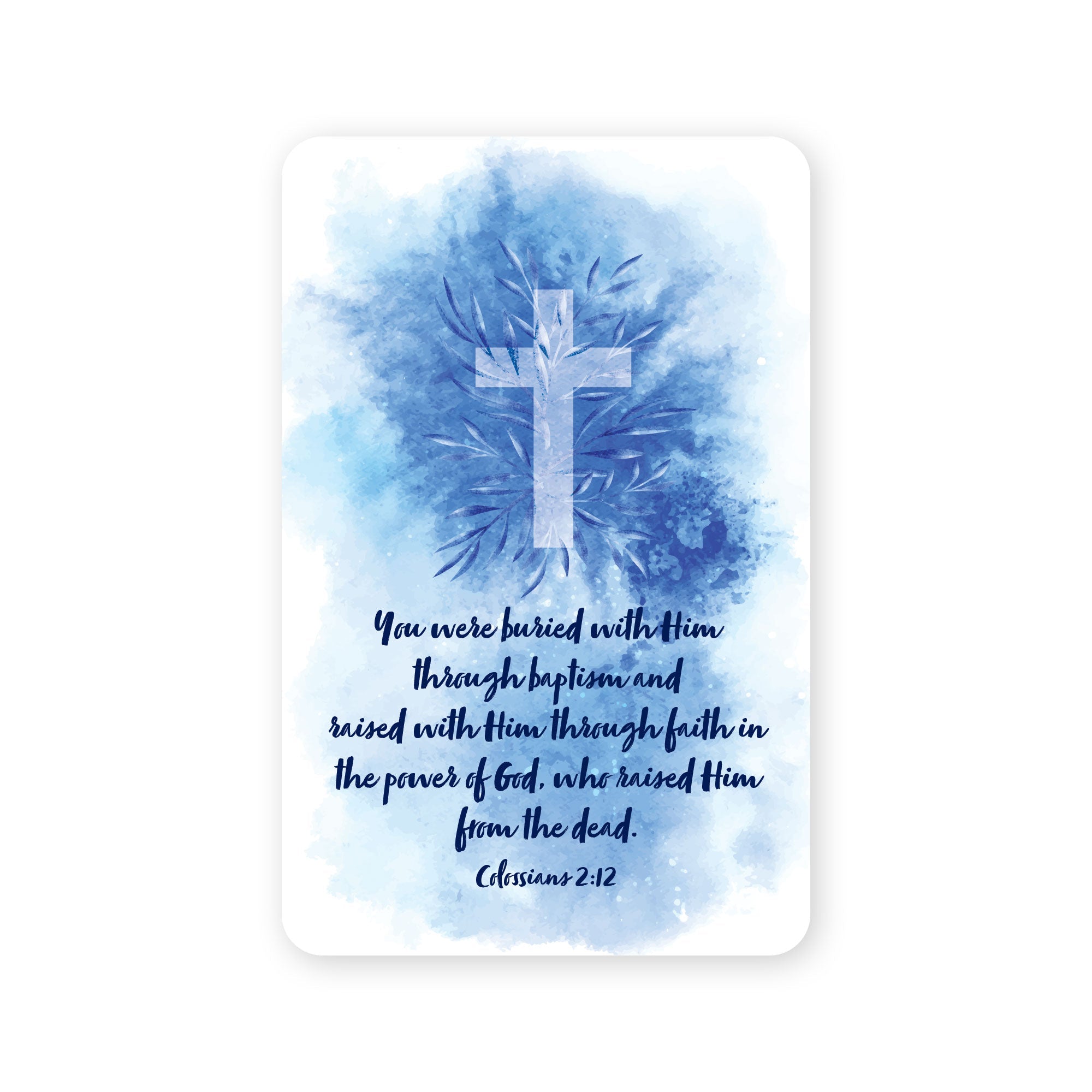 Wallet Scripture Card, Baptism – Colossians 2:12
