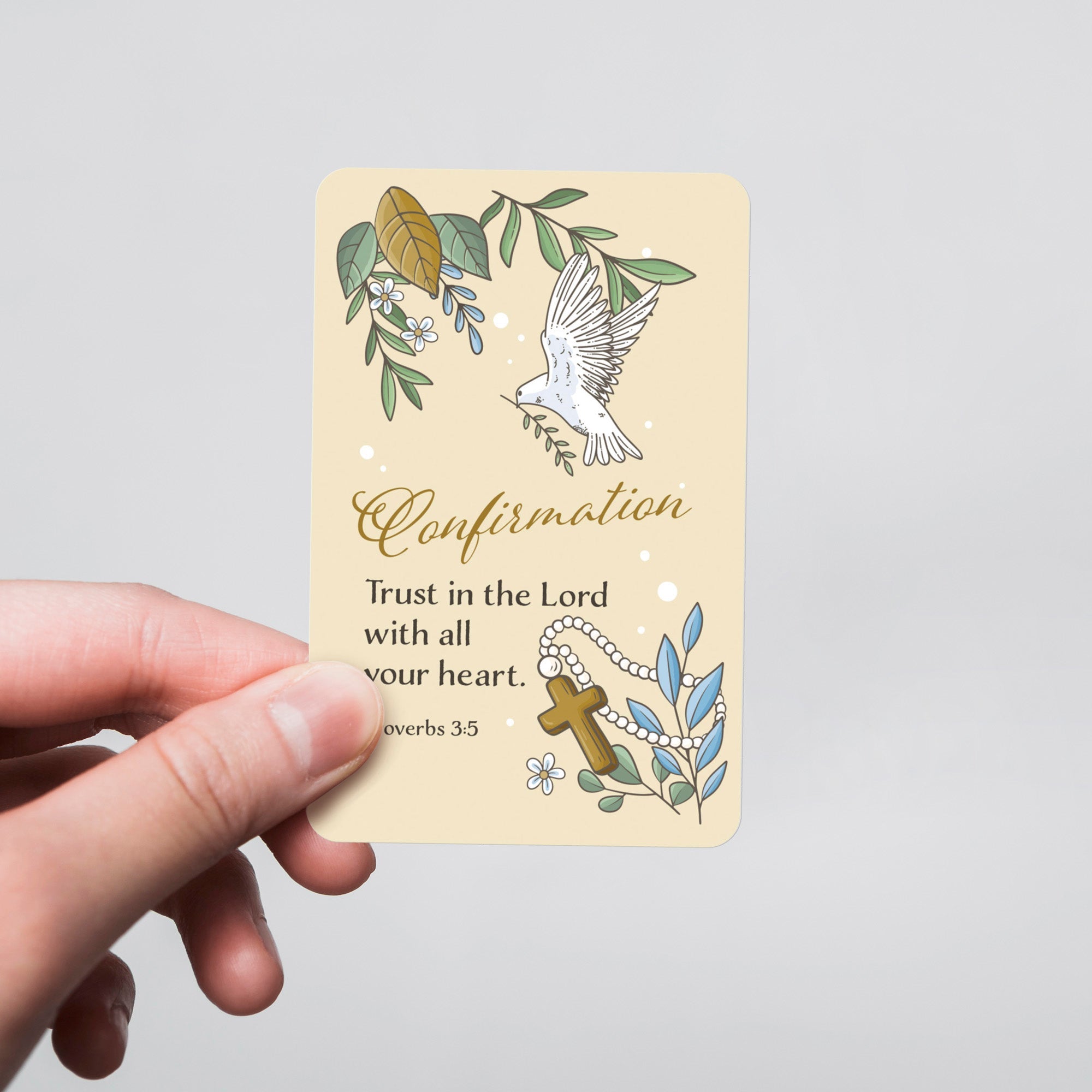 Wallet Scripture Card, Confirmation – Proverbs 3:5