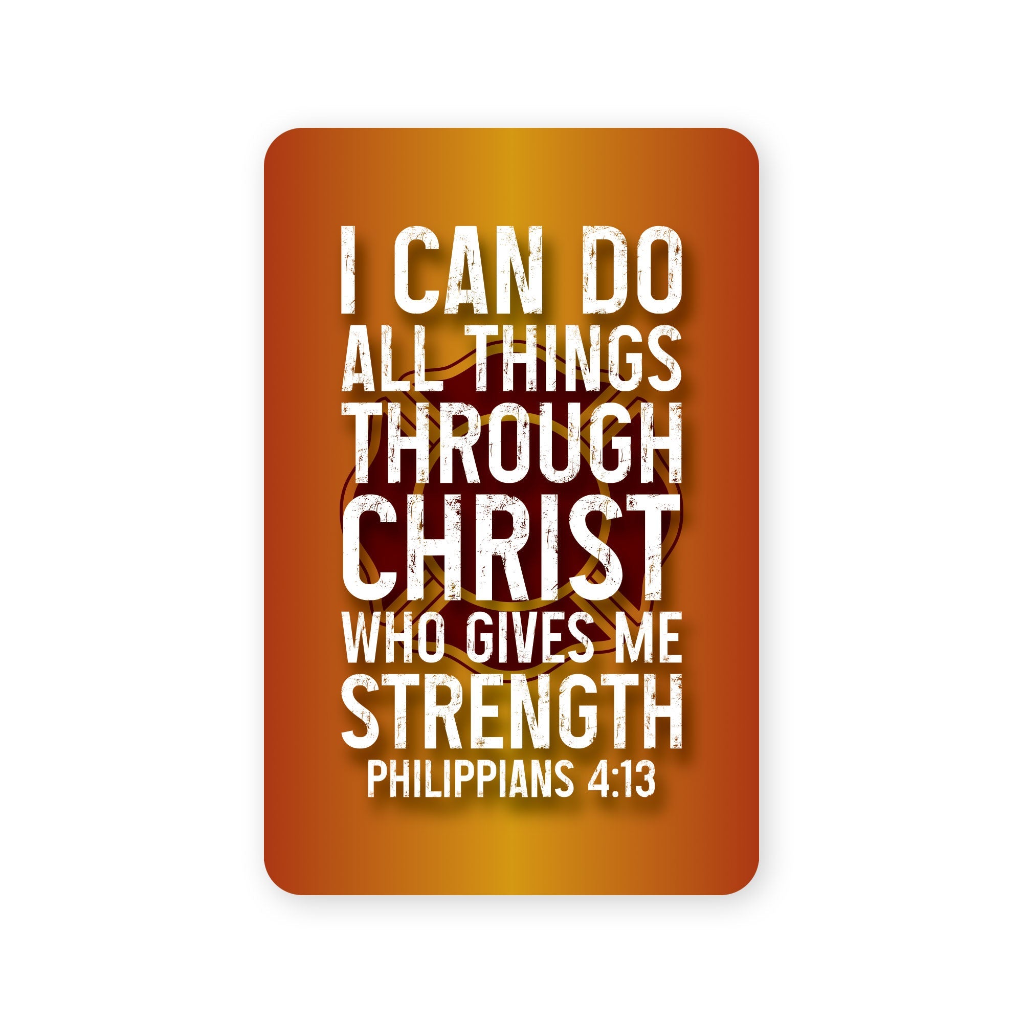 Wallet Scripture Card, Firefighter – Philippians 4:13
