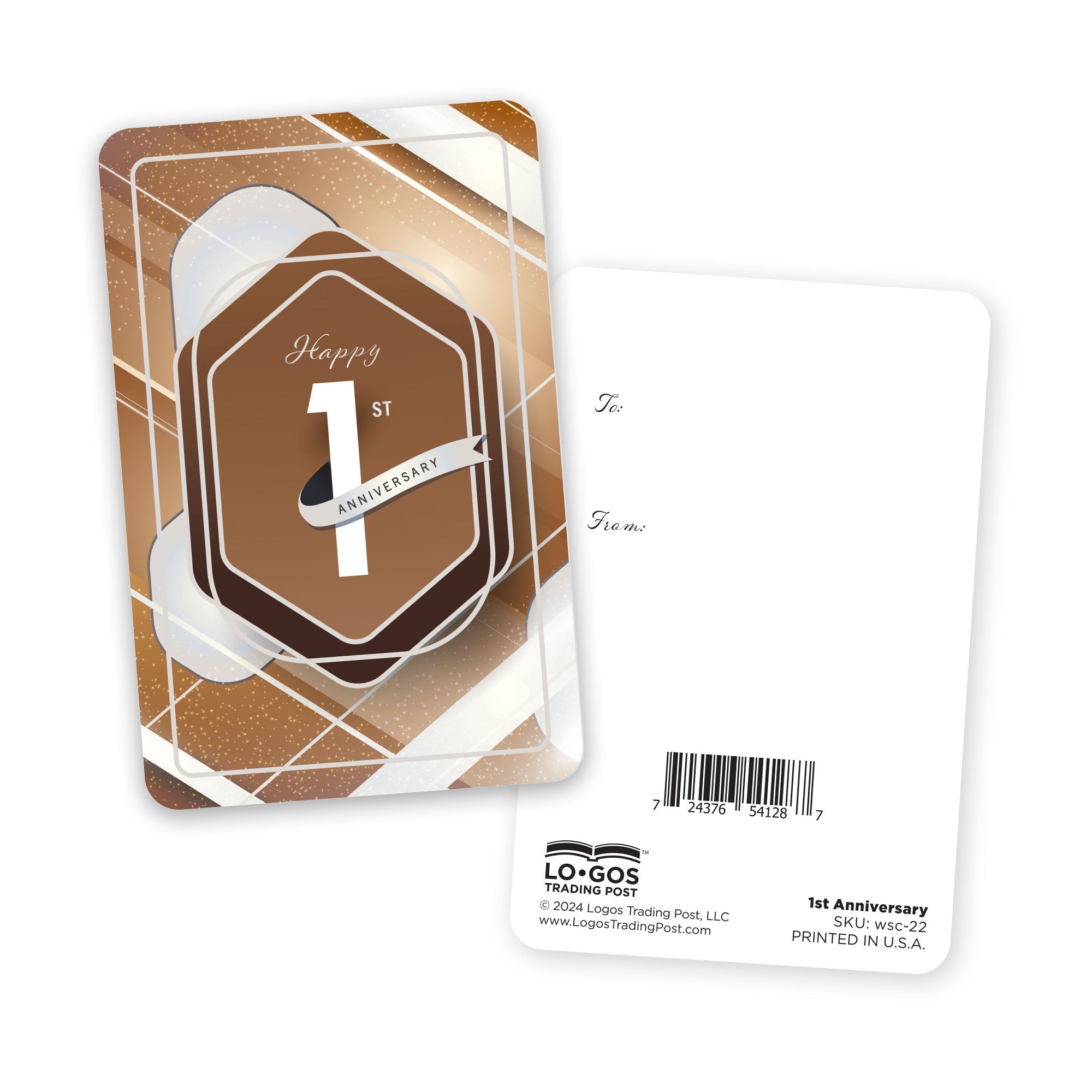 Wallet Scripture Card, 1st Anniversary