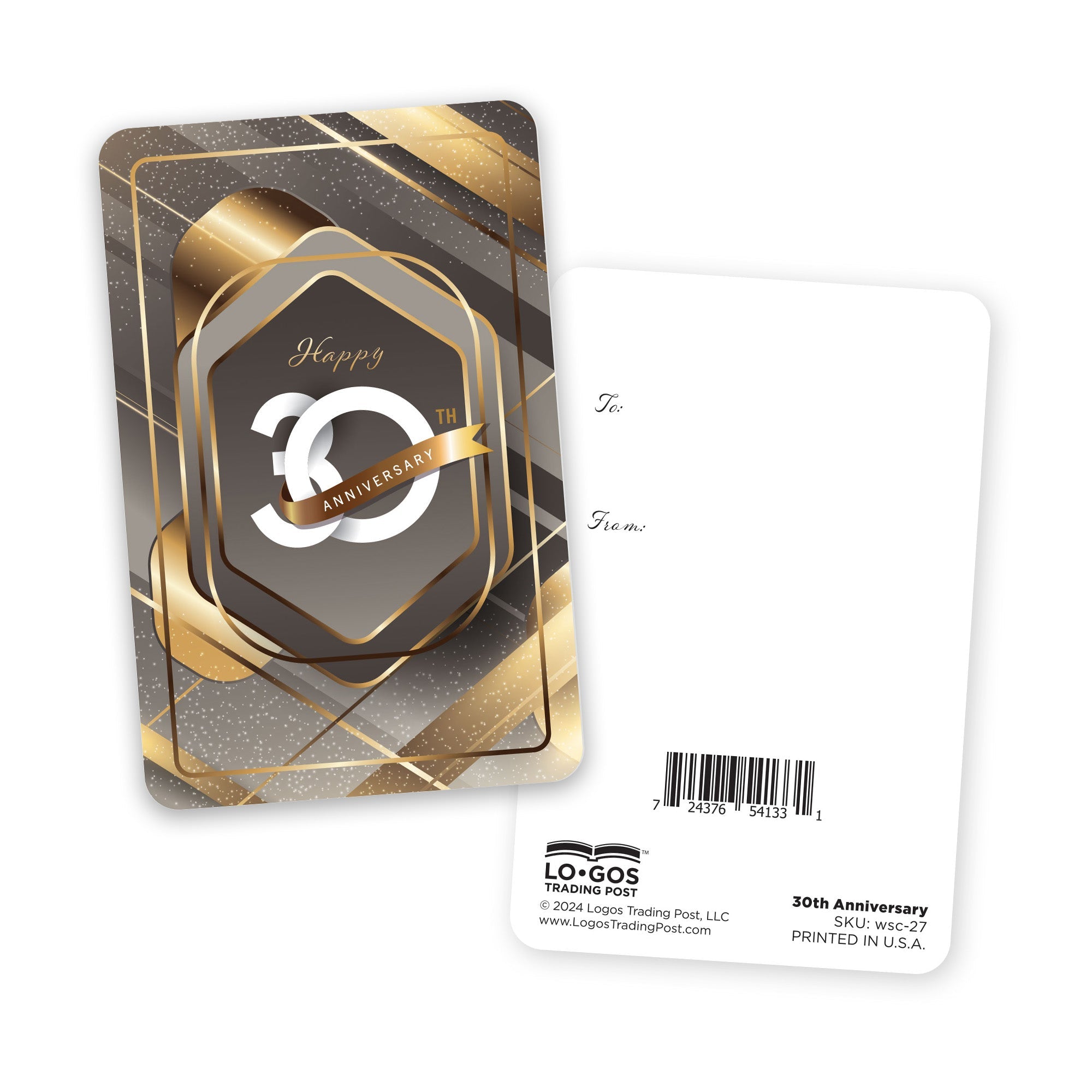 Pack of 12 - Wallet Scripture Card, 30th Anniversary