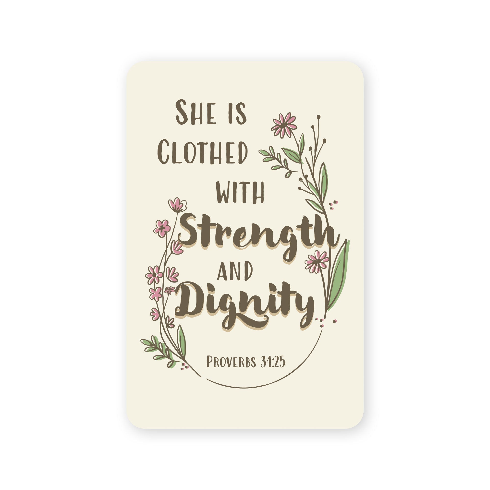 Wallet Scripture Card, Pastor's Wife – Proverbs 31:25