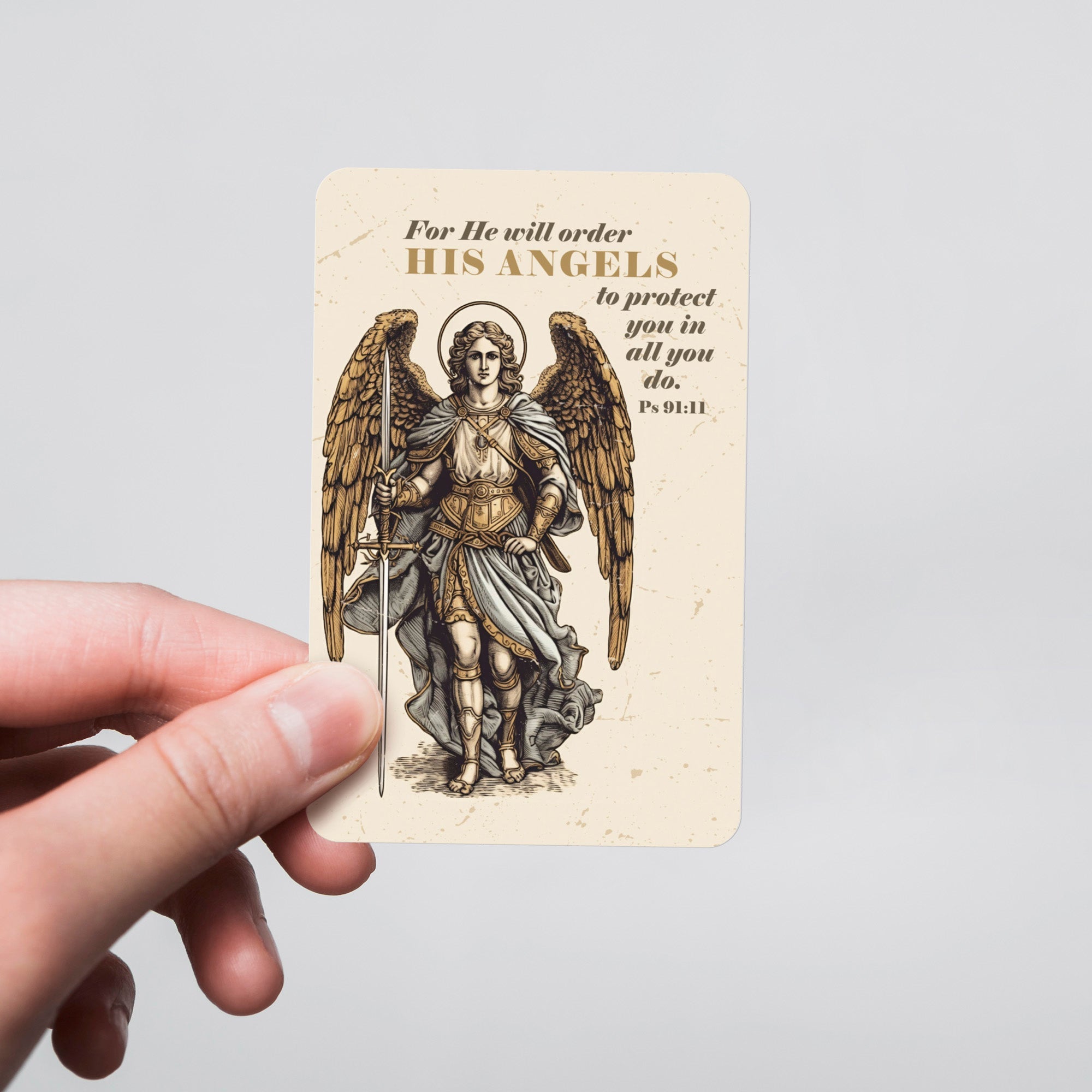 Wallet Scripture Card, Guardian Angel – Psalm 91:11
