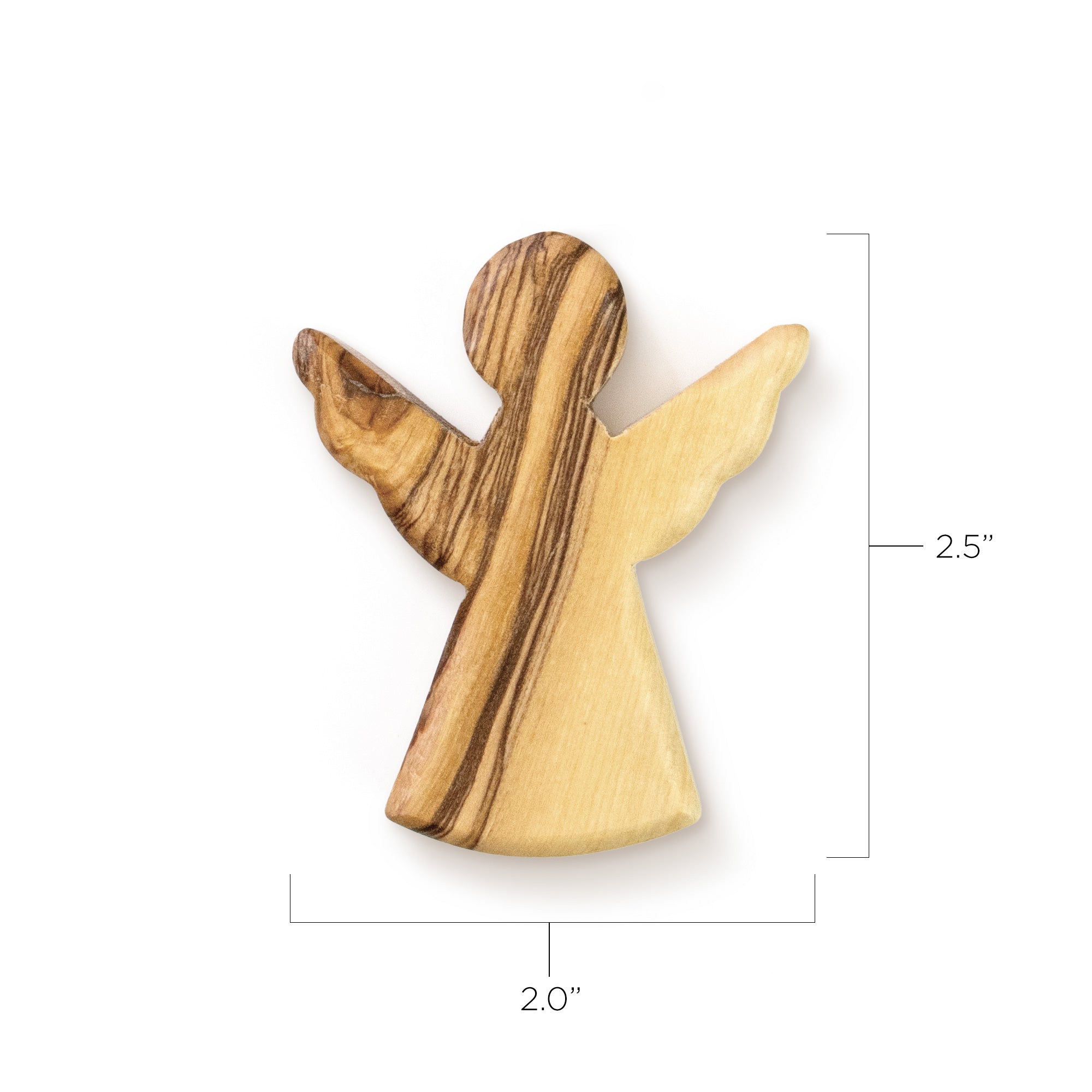 Olive Wood Girls' Baptism Comfort Angel