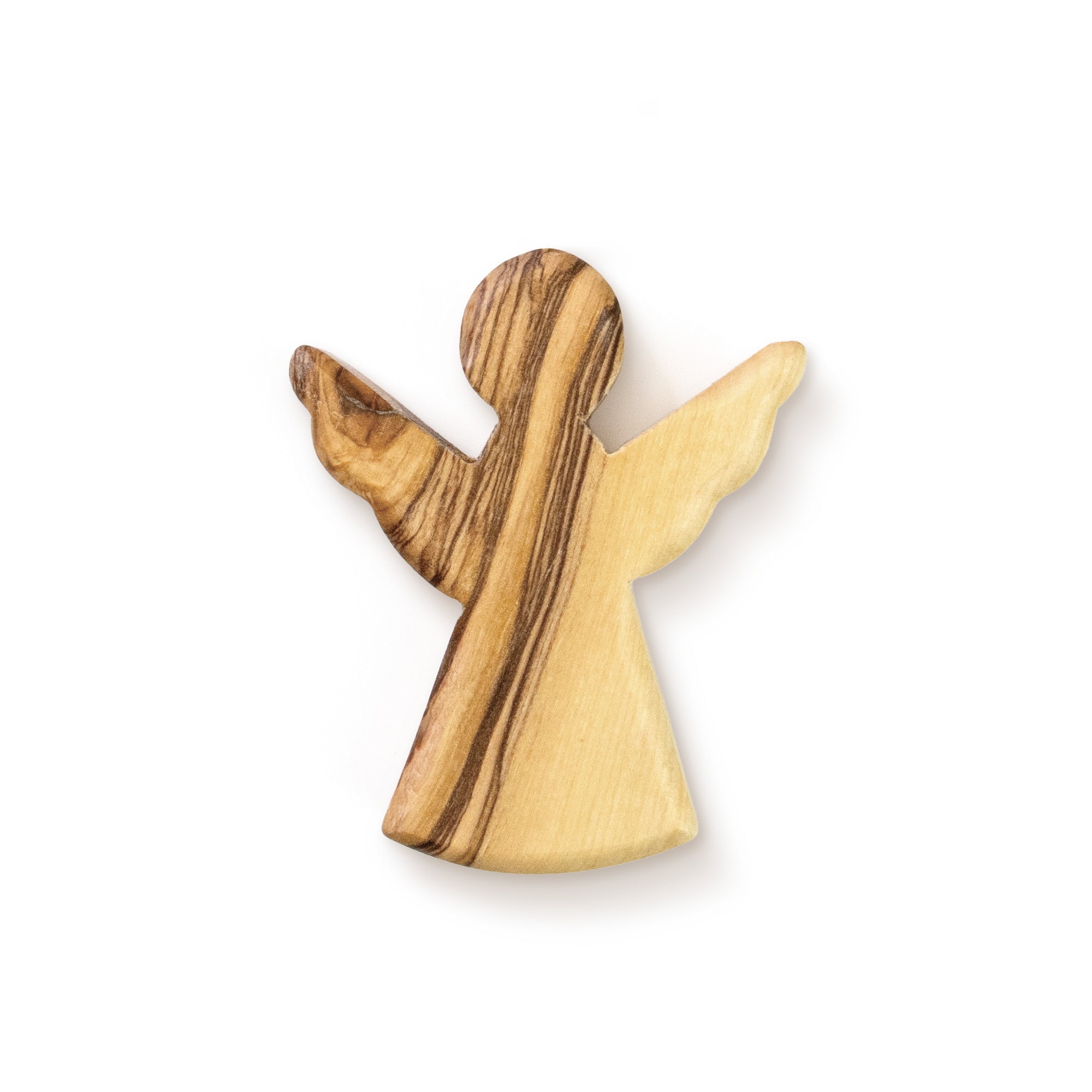 Olive Wood Baptism Boy Comfort Angel