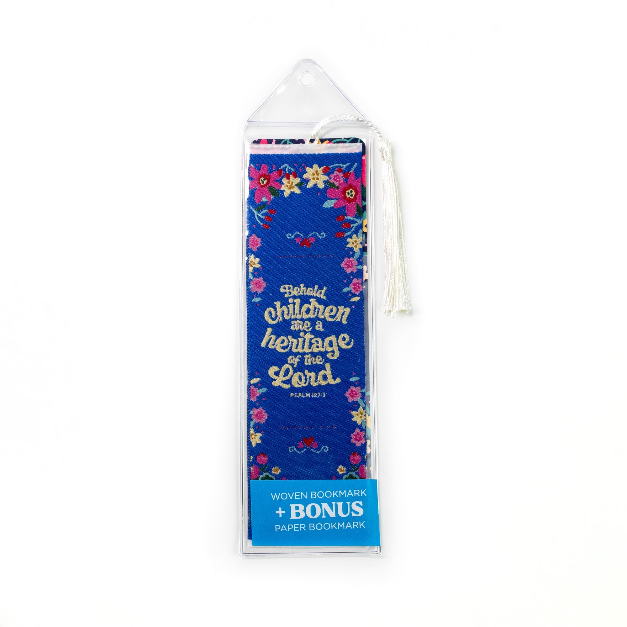 Children are a heritage of the Lord - Psalm 127:3 Woven and Tasseled Bookmark Set